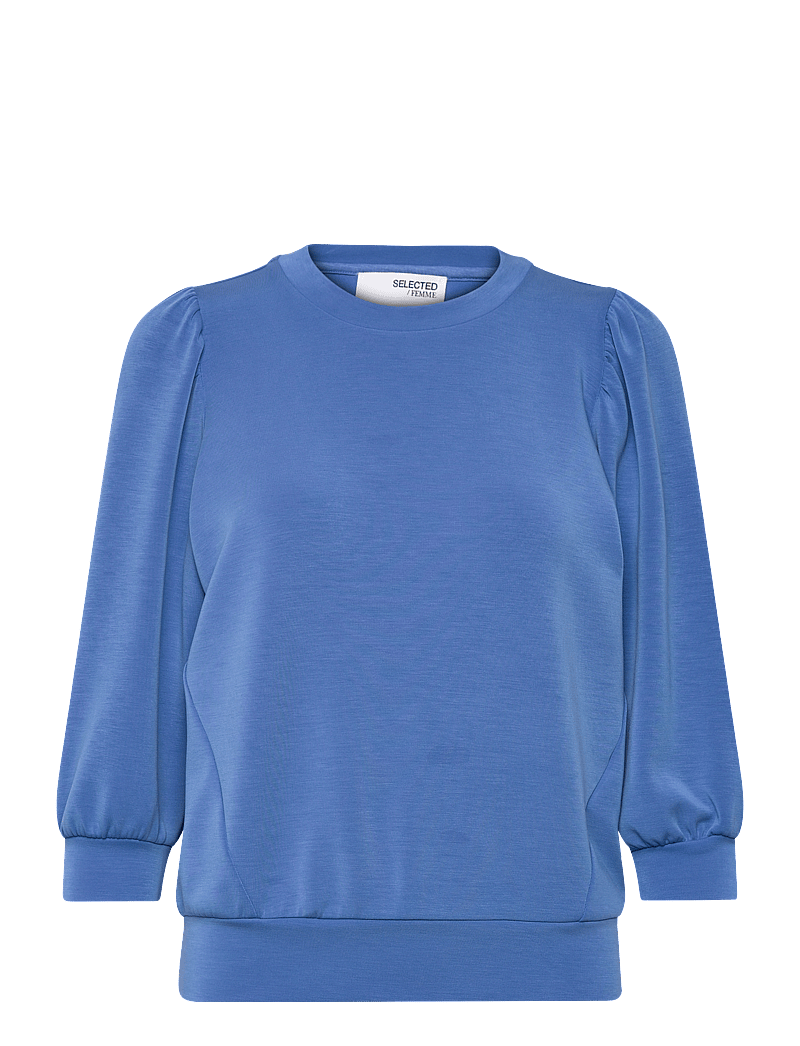 Selected - SLFTENNY 3/4 SWEAT TOP NOOS - dressipluusid - super sonic - 1