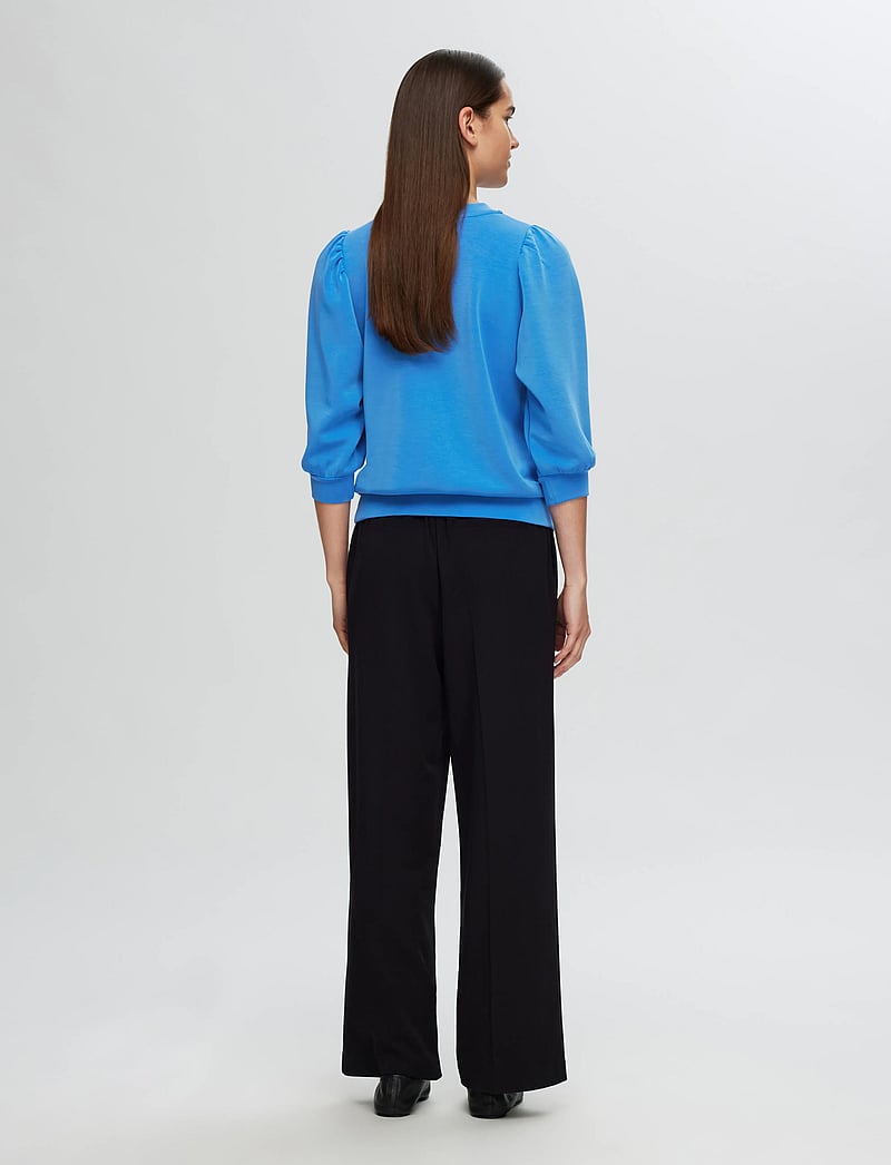 Selected - SLFTENNY 3/4 SWEAT TOP NOOS - dressipluusid - super sonic - 3