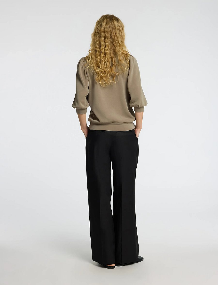 Selected - SLWTENNY 3/4 SWEAT TOP NOOS - långärmade toppar - vetiver - 2