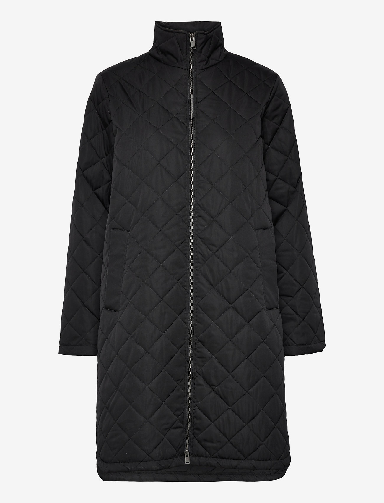 Selected - SLFFILLY QUILTED COAT - black - 0