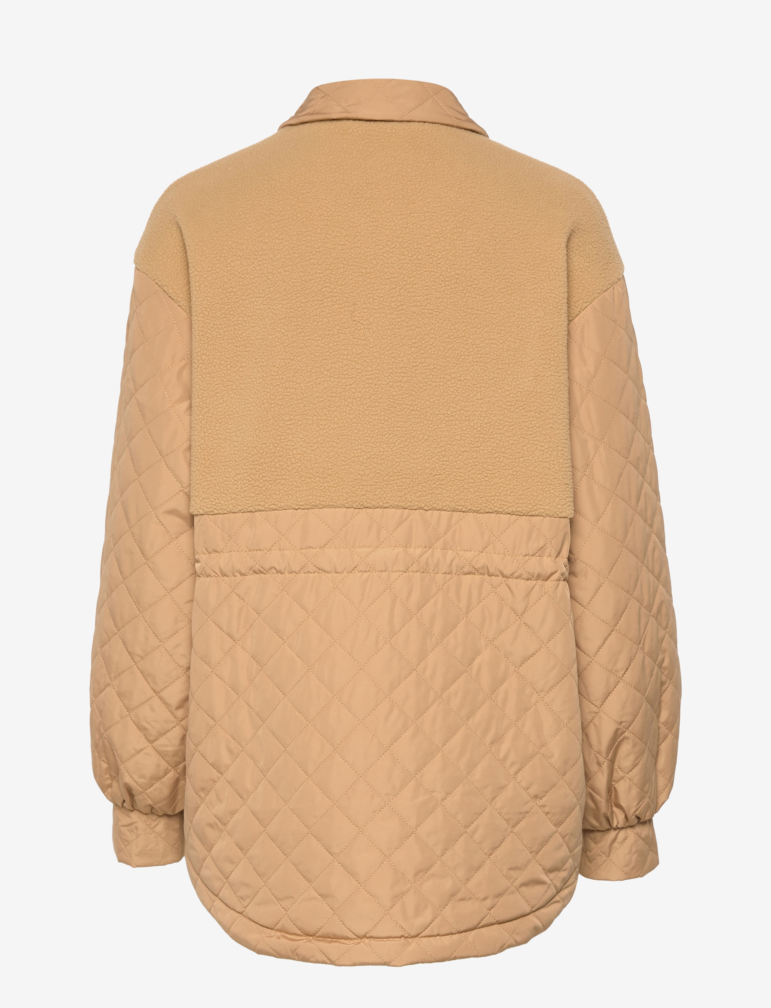 Selected - SLFNORMA QUILTED TEDDY JACKET W - overtøj - tannin - 2