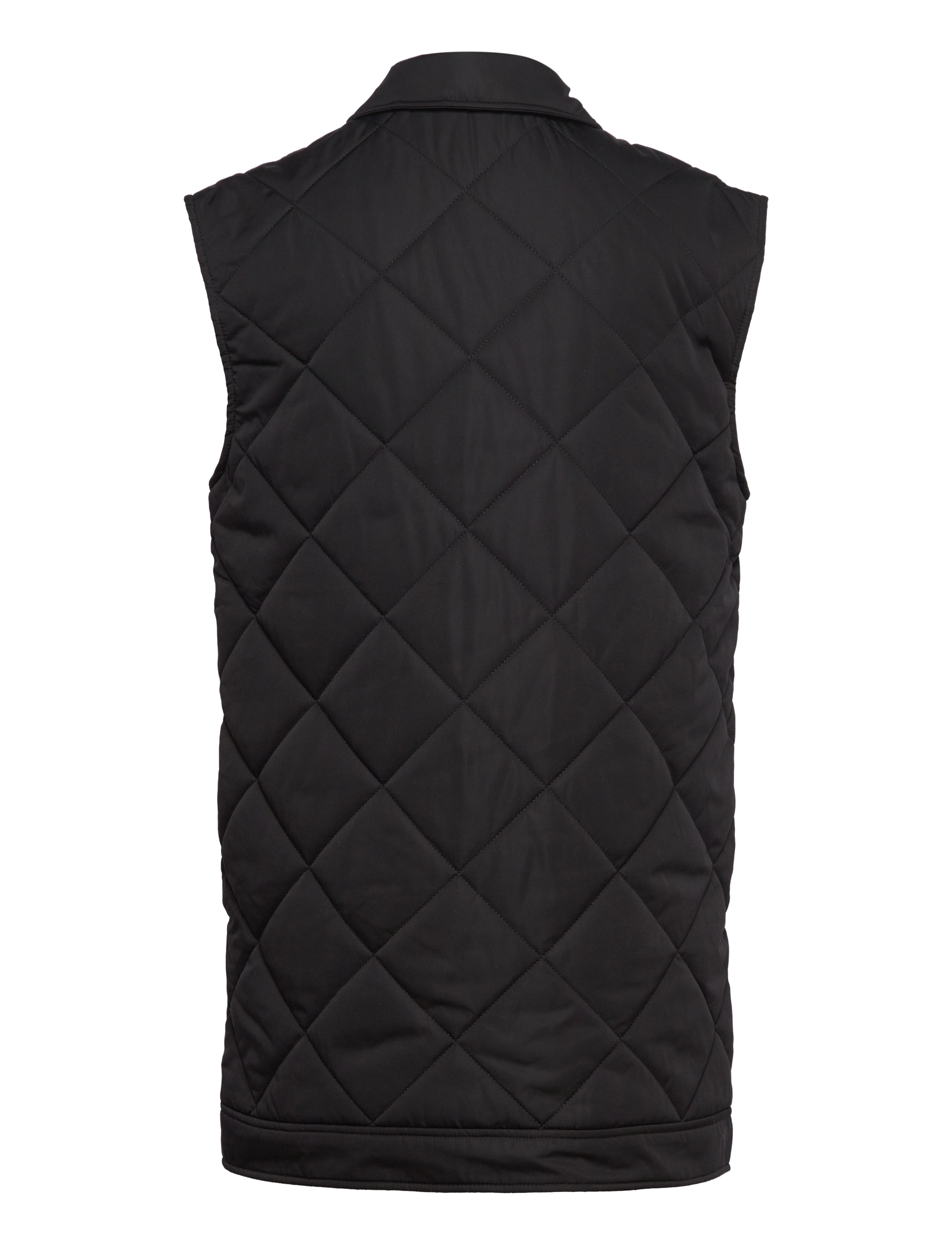 Selected - SLFTINNA LONG QUILTED VEST - gefütterte westen - black - 2
