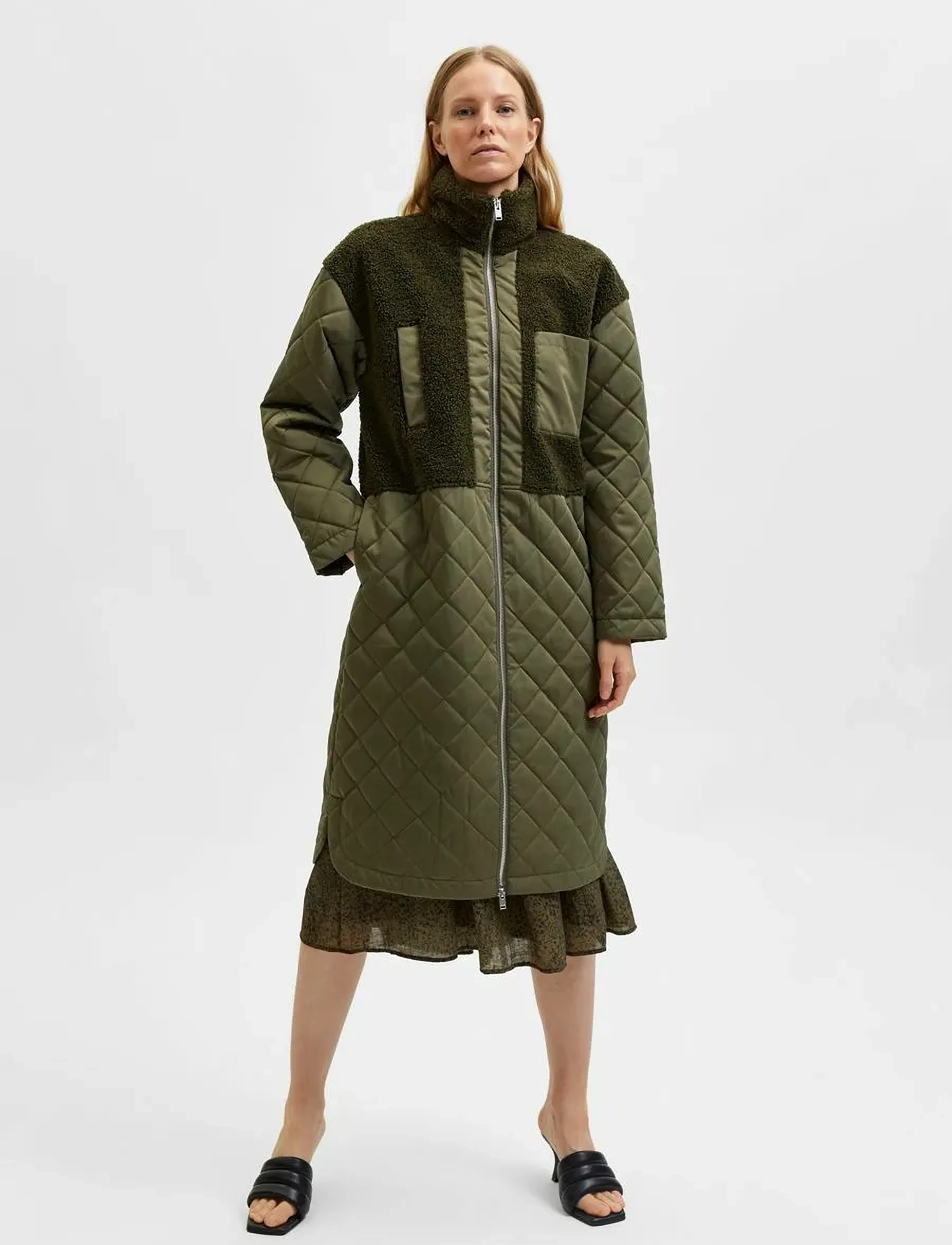 Selected - SLFMOLLY COAT - frühlingsjacken - kalamata - 2