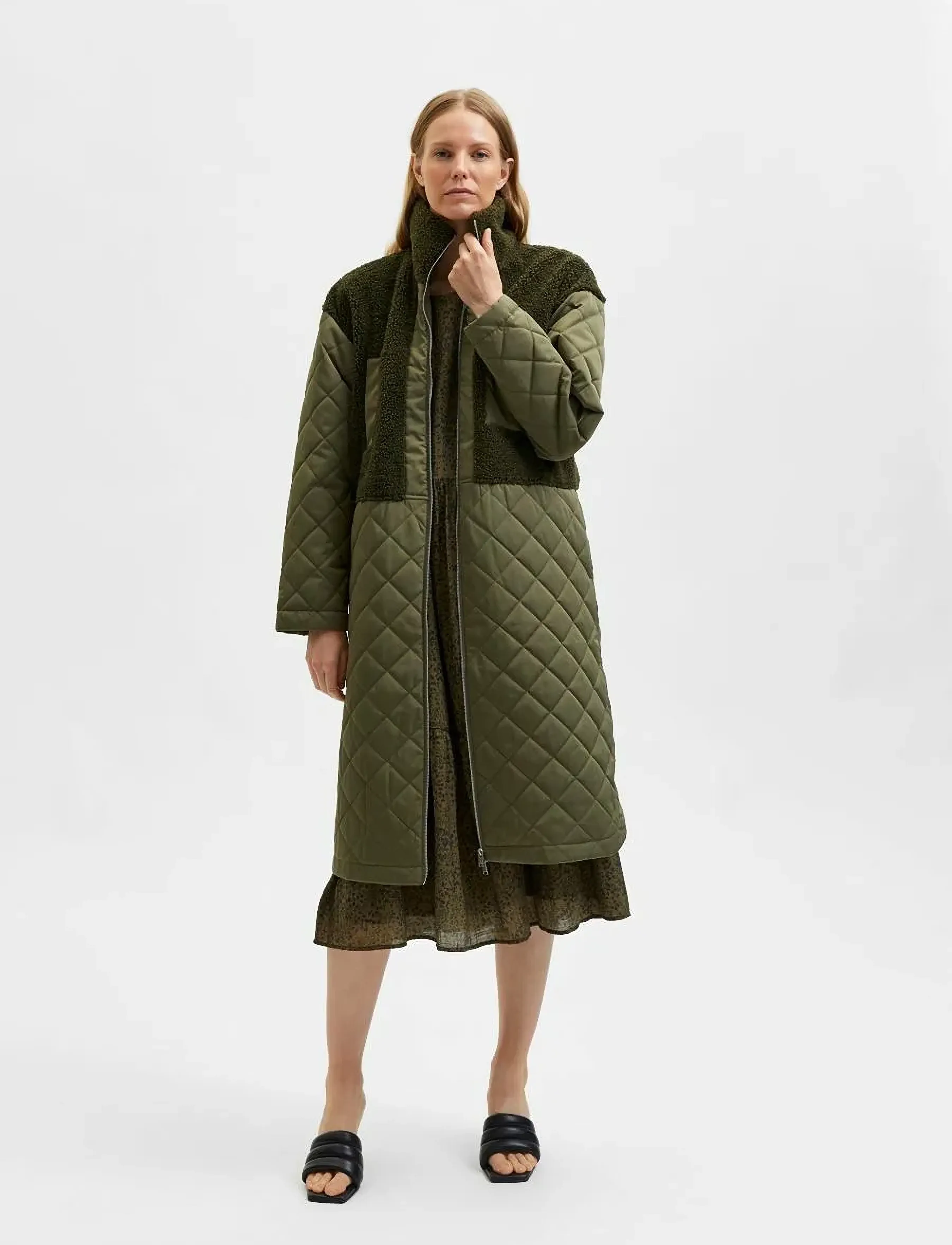 Selected - SLFMOLLY COAT - frühlingsjacken - kalamata - 4