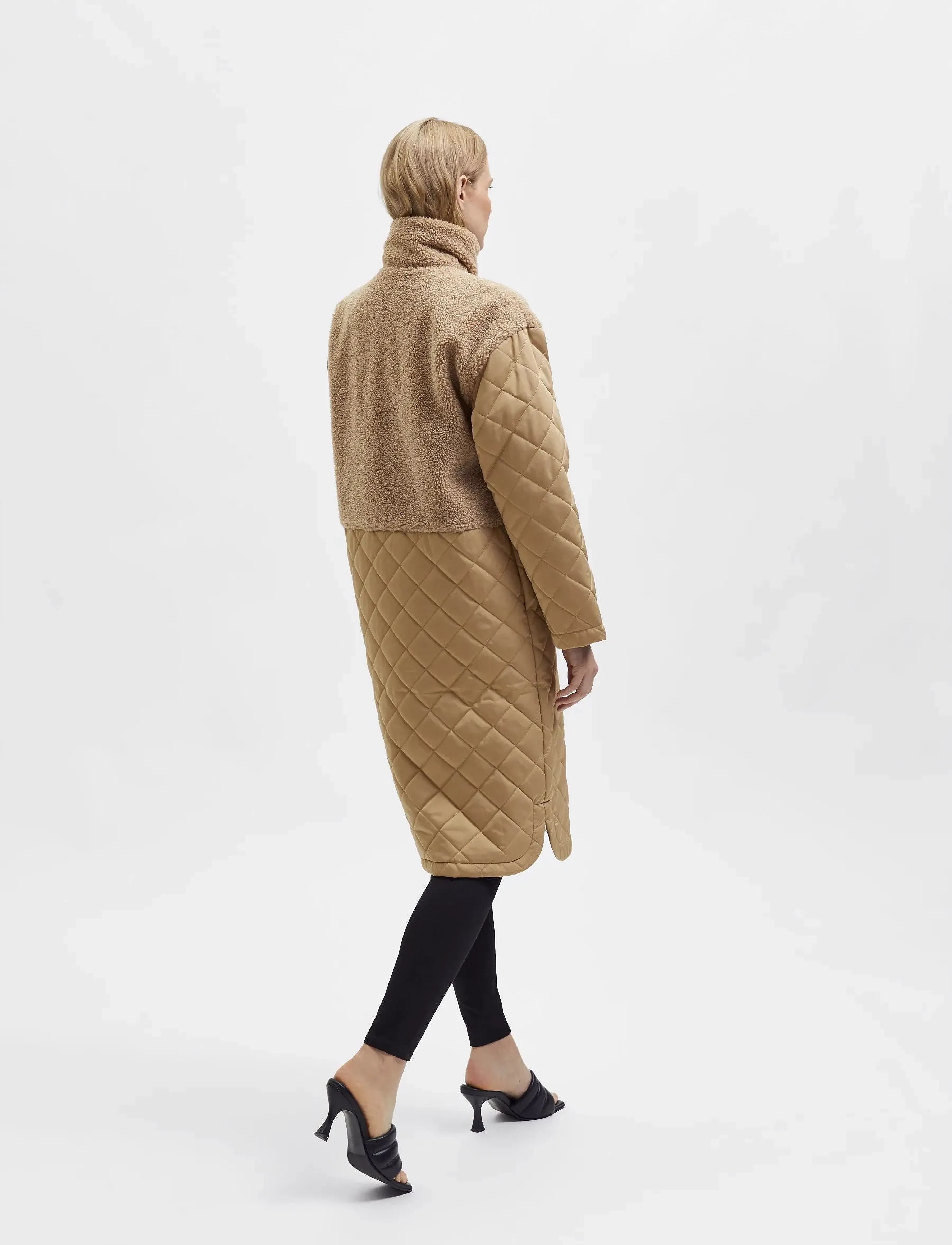 Selected - SLFMOLLY COAT - overtøj - tigers eye - 3