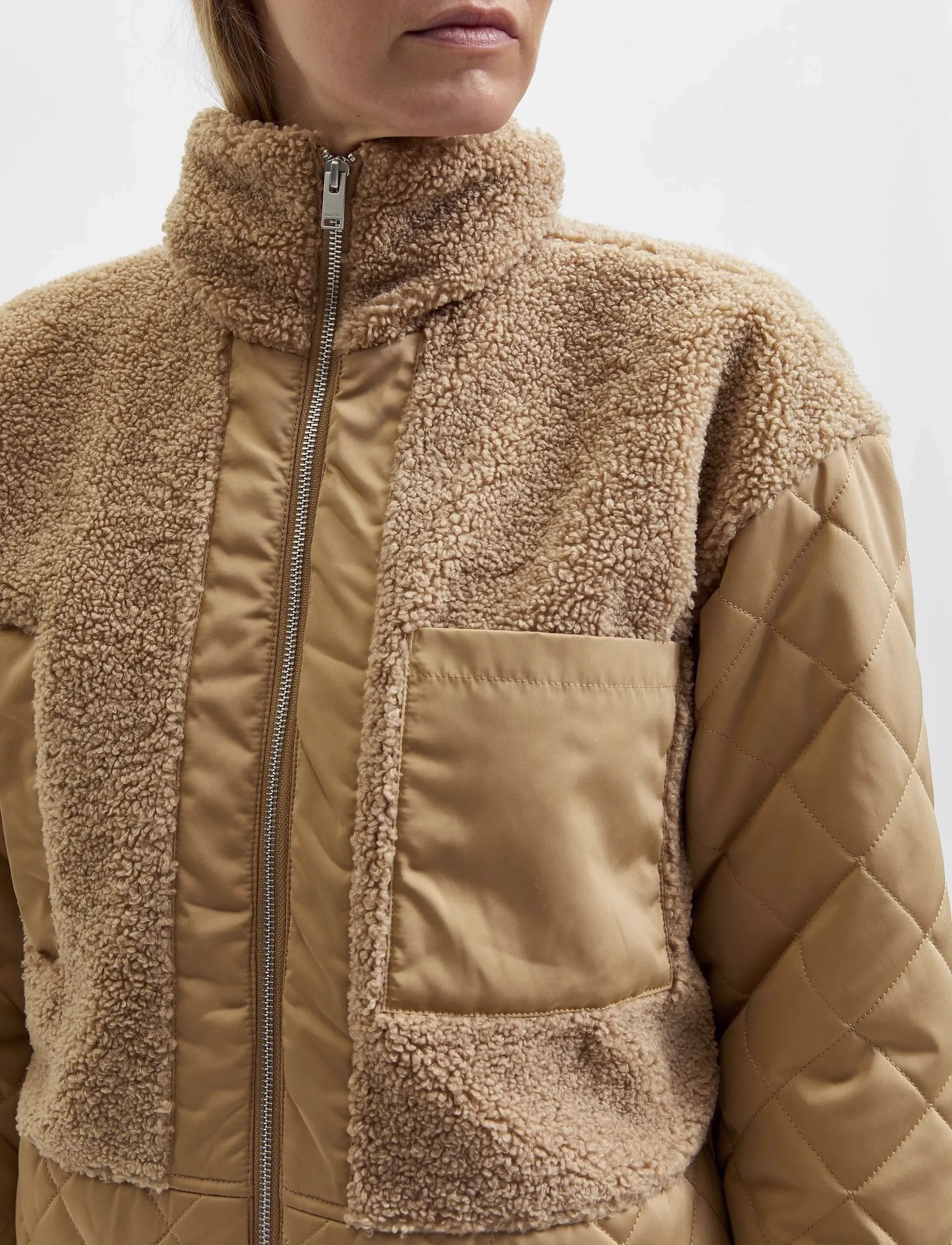 Selected - SLFMOLLY COAT - overtøj - tigers eye - 5