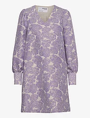 Selected Femme - SLFKIRSTEEN LS SHORT DRESS B - korta klänningar - violet tulip - 0
