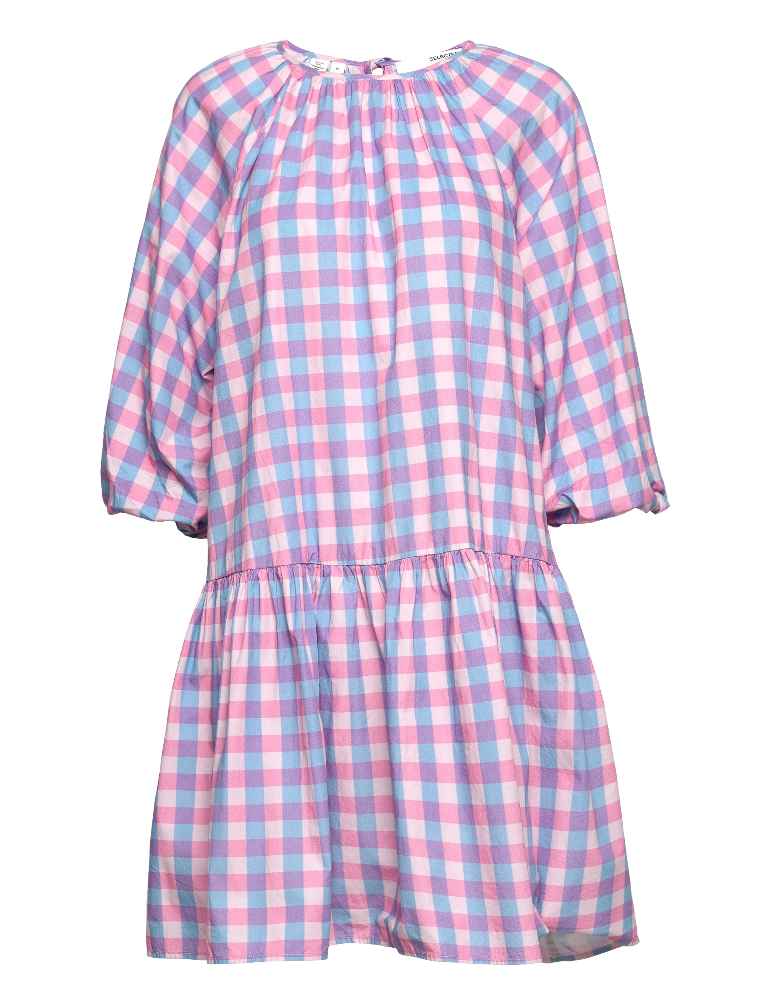 Selected SLFBLAIR 3/4HORT DRESS - Kläder - VIOLET TULIP / multi