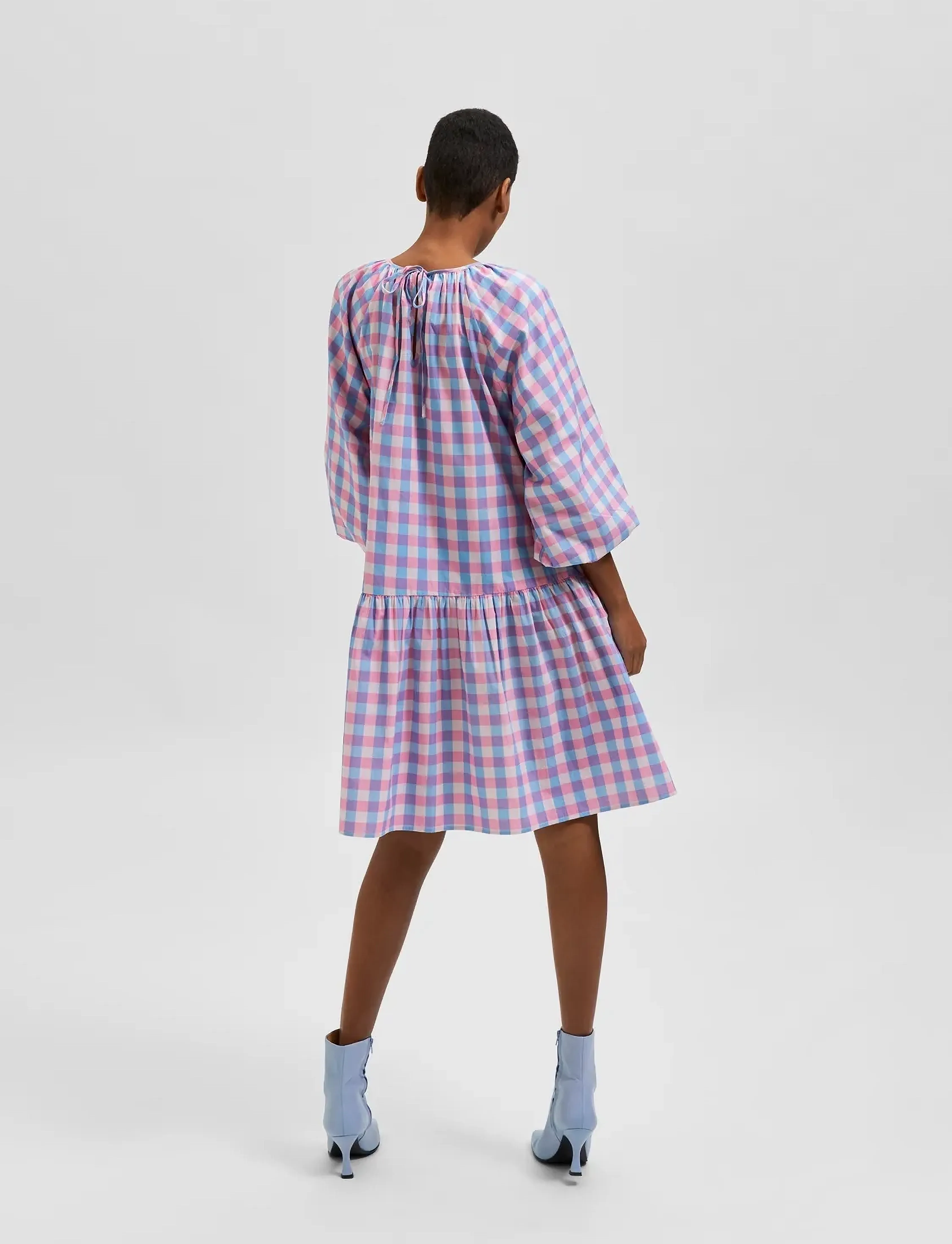 Selected - SLFBLAIR 3/4HORT DRESS - midi kjoler - violet tulip - 3