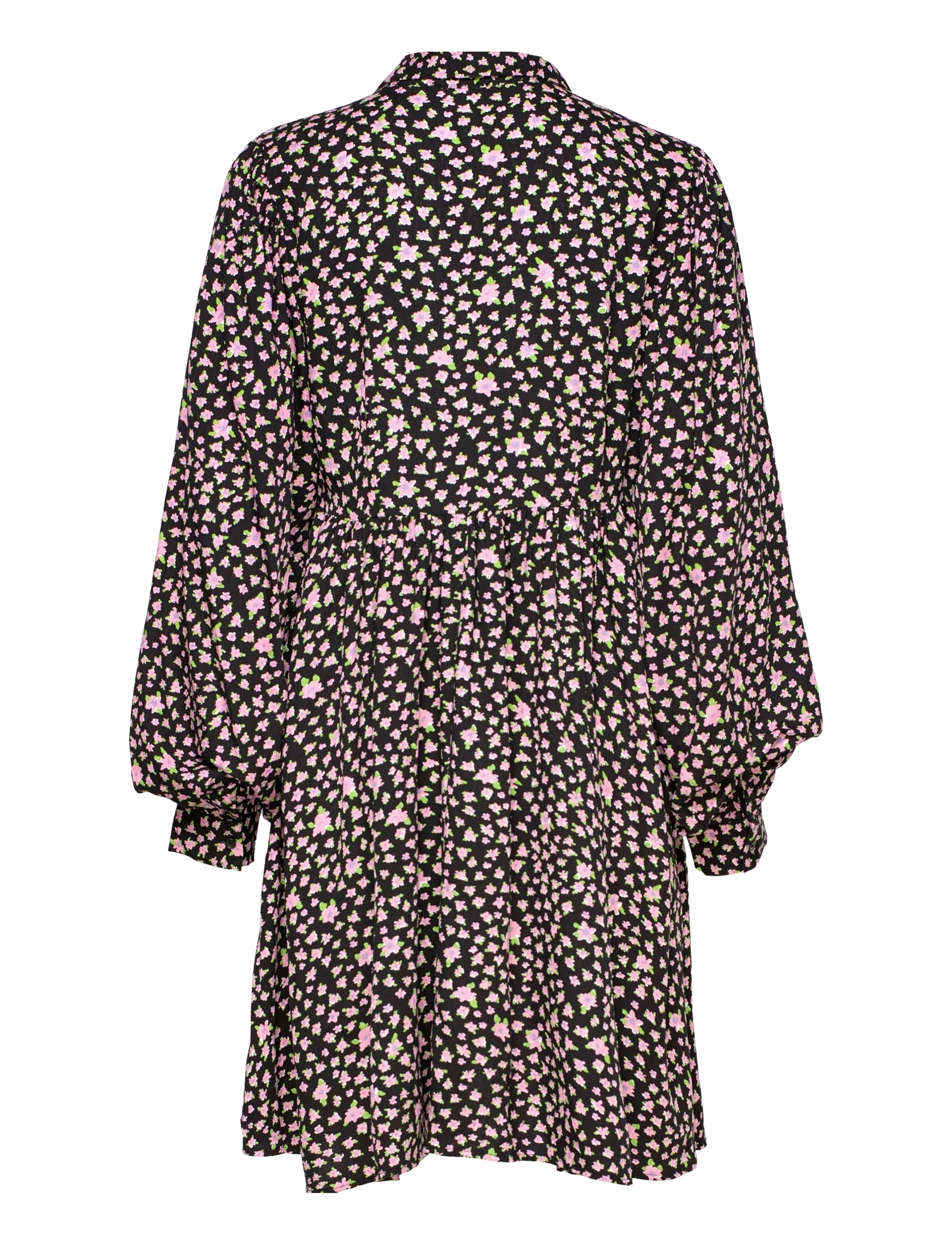 Selected - SLFJUDITA LS SHORT SHIRT DRESS B - skjortekjoler - black - 2