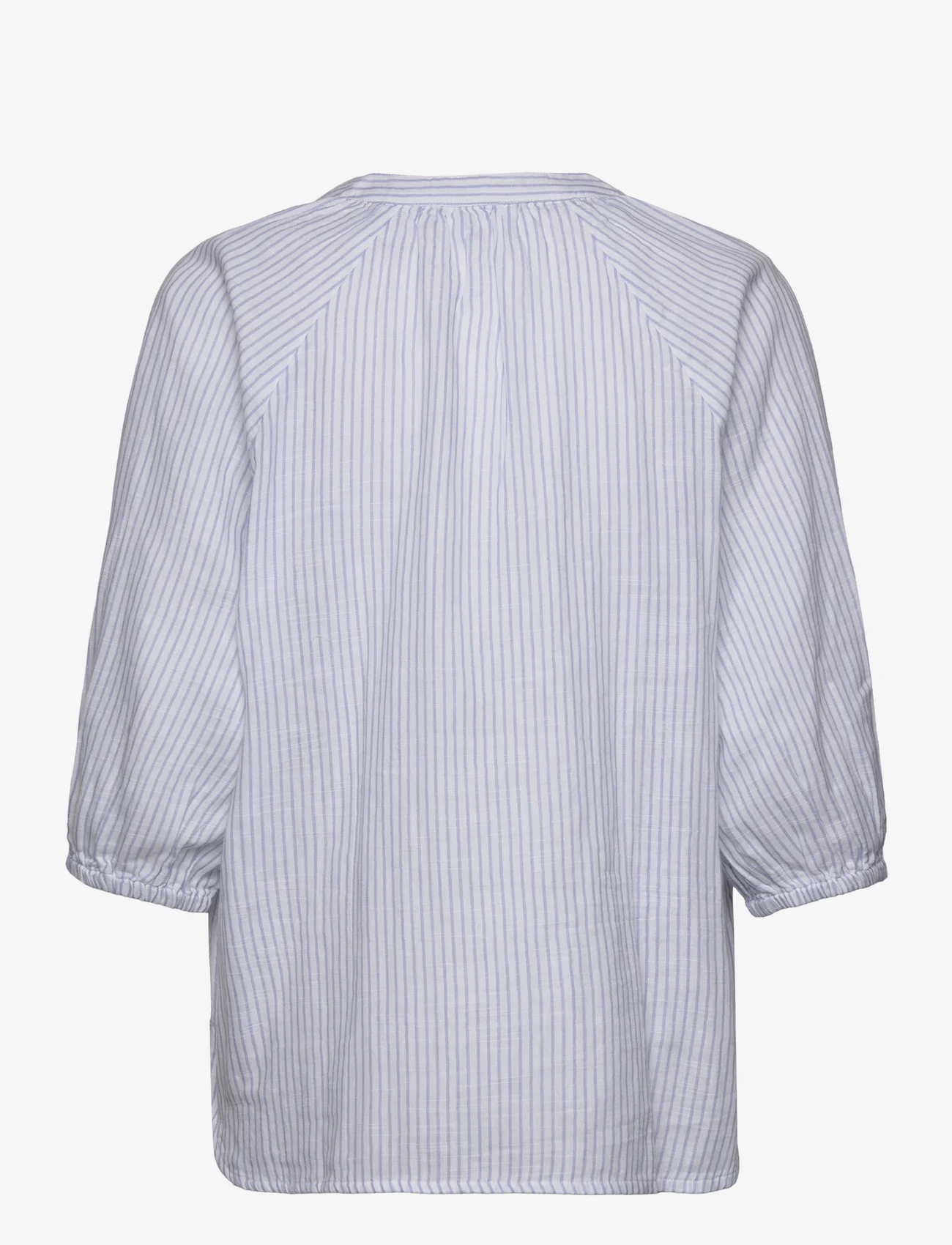 Selected Femme - SLFALBERTA 3/4 SHIRT W - long-sleeved shirts - blue heron - 1