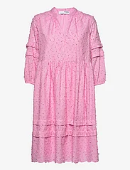 Selected Femme - SLFMINJA 3/4 BRODERI KNEE DRESS G - skjortklänningar - lilac sachet - 0