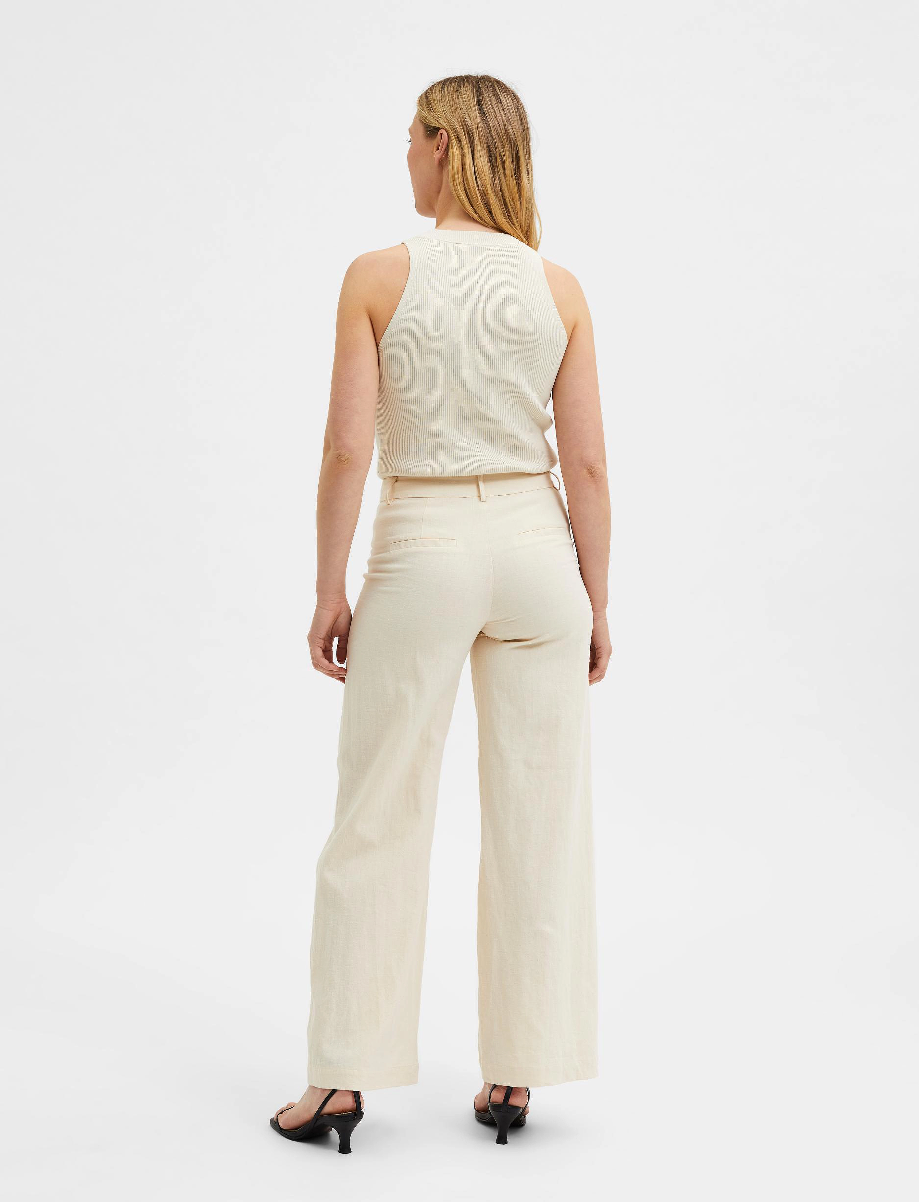 Selected - SLFSOLINA SL KNIT TOP NOOS - birch - 3