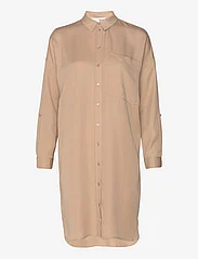 Selected Femme - SLFKIKKI-TONIA LS SHORT DRESS B - marškinių tipo suknelės - nomad - 2