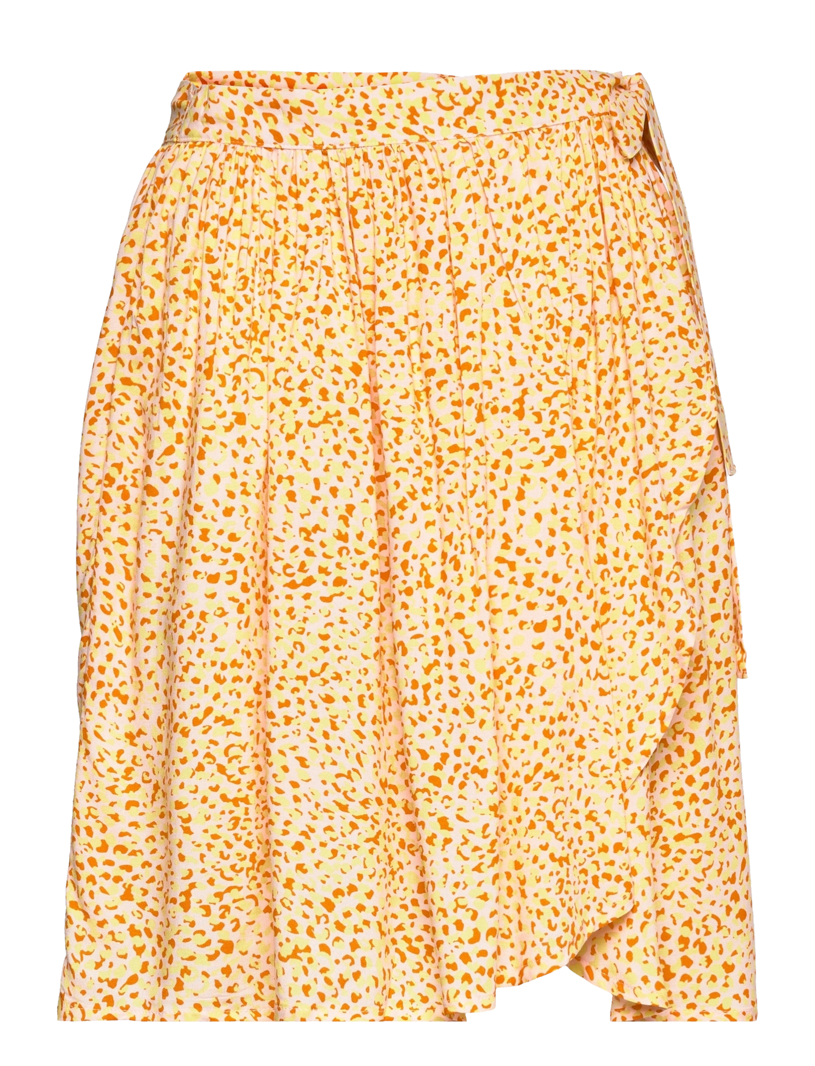 Selected SLFJALINA HW SHORT WRAP SKIRT M - Slå-om-nederdele - CHALK PINK / multi