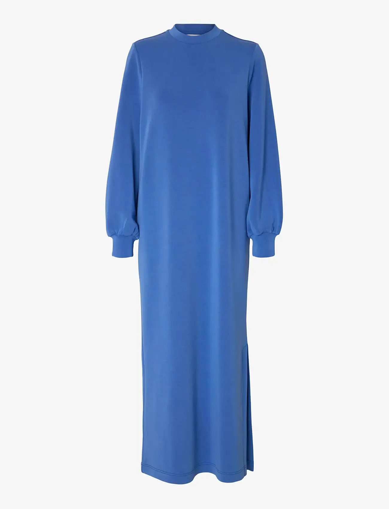 Selected - SLFTENNY LS O-NECK ANKLE DRESS - evening dresses - dazzling blue - 1