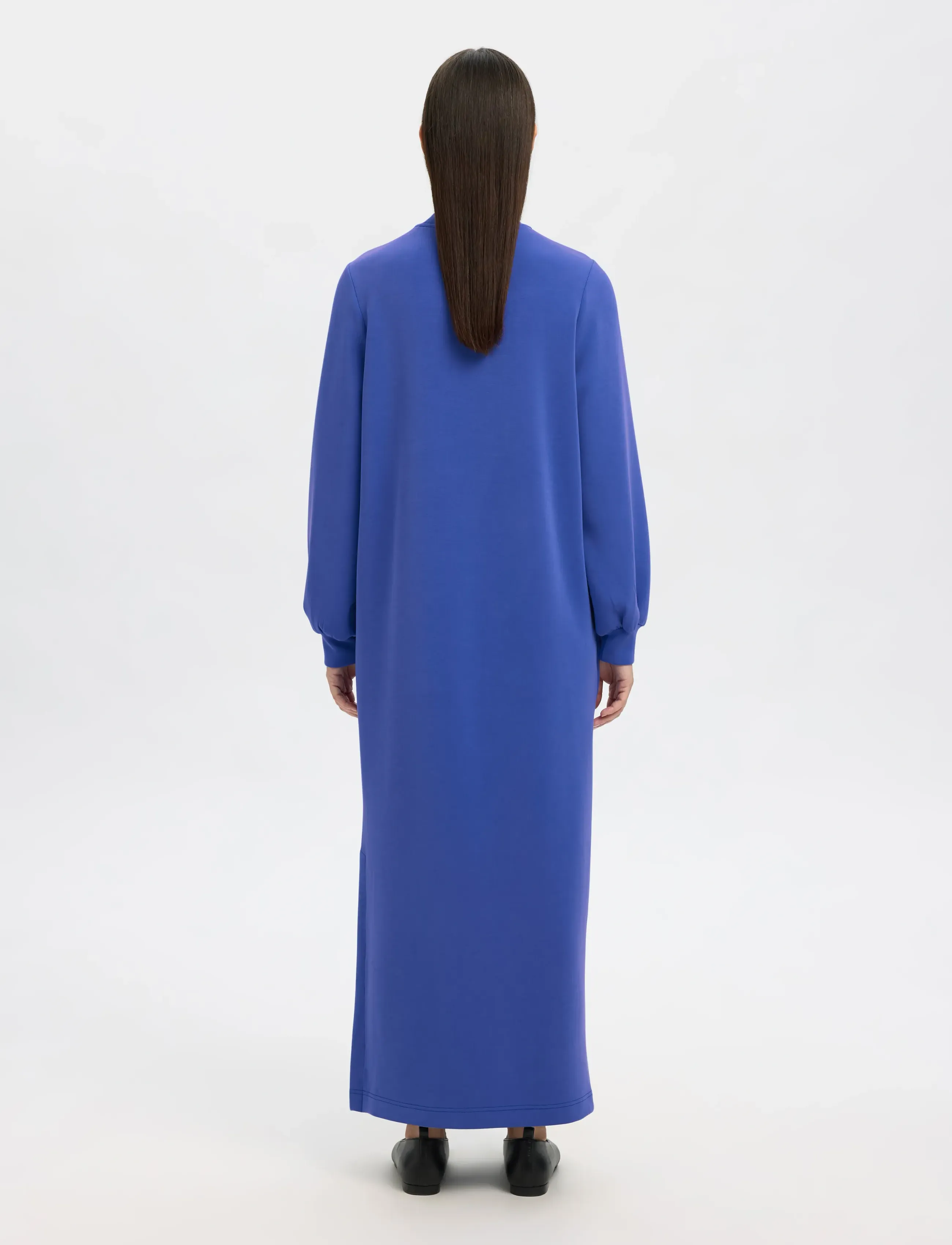 Selected - SLFTENNY LS O-NECK ANKLE DRESS - selskapskjoler - dazzling blue - 2