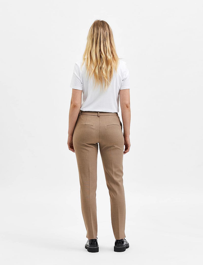 Selected - SLFRITA MW SLIM PANT CAMEL MLG B NOOS - formell - camel - 2