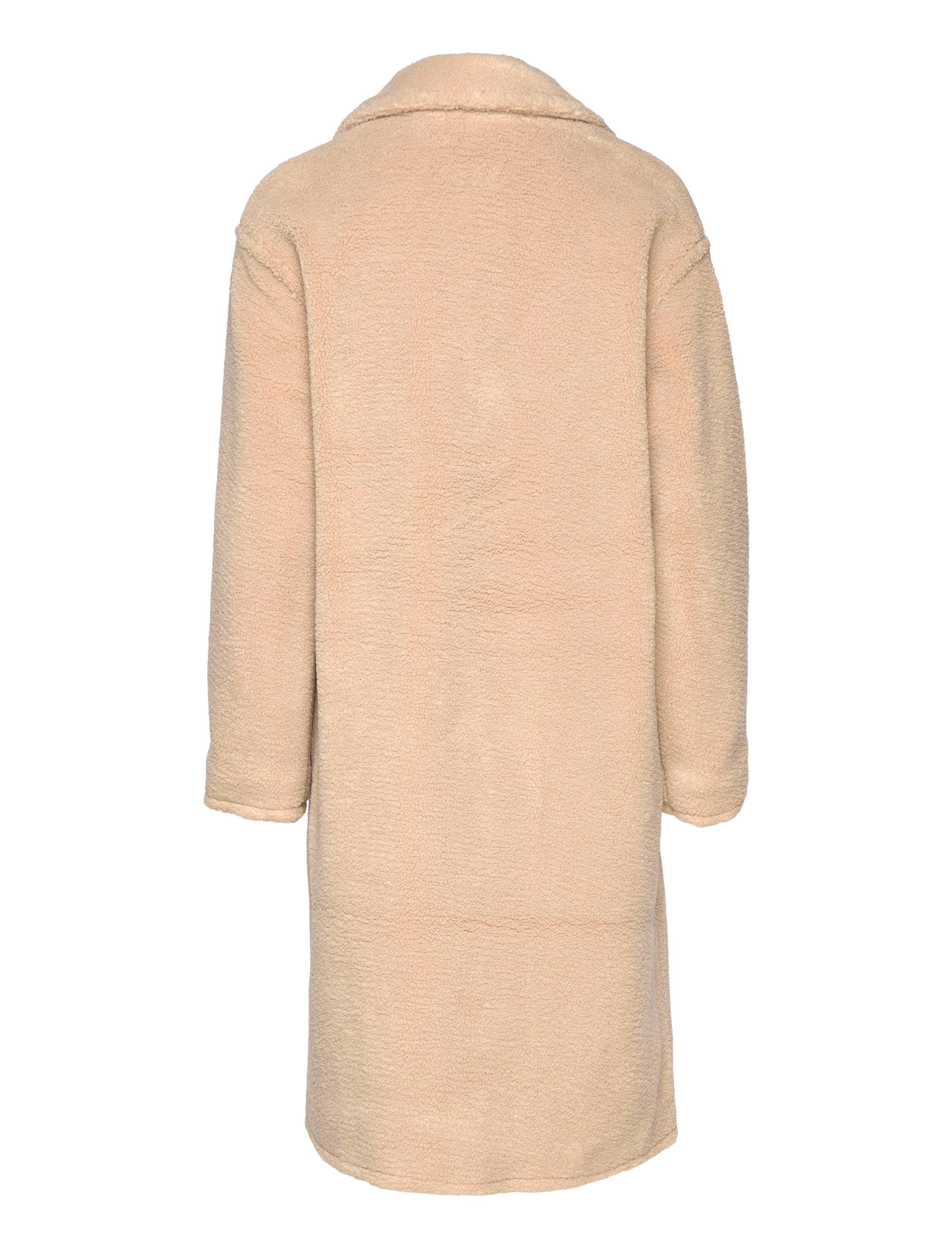 Selected - SLFLANA TEDDY COAT B - overtøj - sandshell - 1