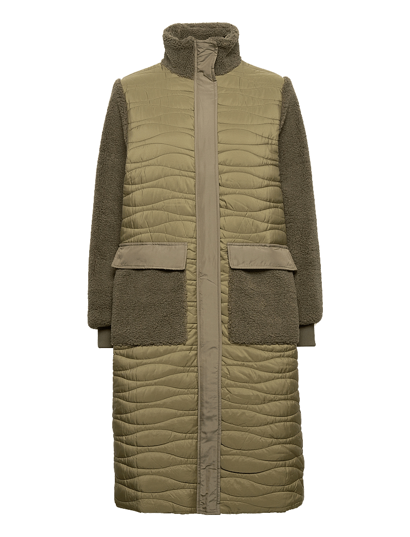 Selected - SLFPOLLY COAT W - quiltade jackor - ivy green - 0