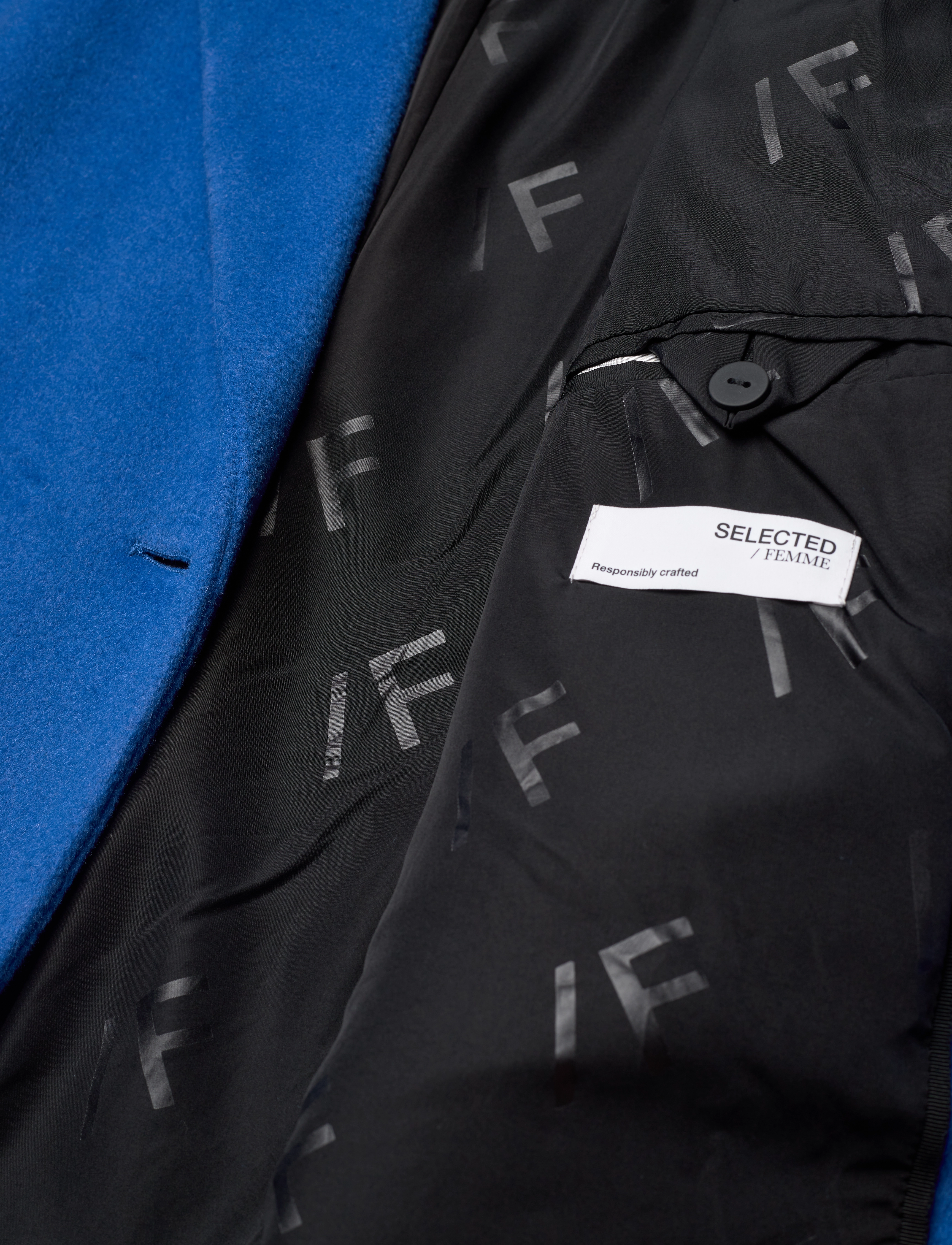 Selected Femme - SLFNEW ELEMENT WOOL COAT B - princess blue - 4