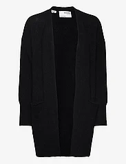 Selected Femme - SLFLULU NEW LS KNIT LONG CARDIGAN B NOOS - swetry rozpinane - black - 0