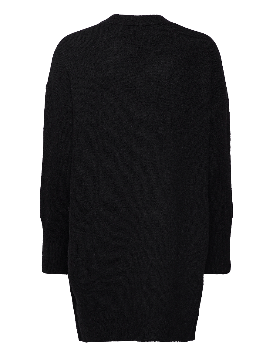 Selected - SLWLULU NEW LS KNIT LONG CARDIGAN B NOOS - cardigans - black - 2