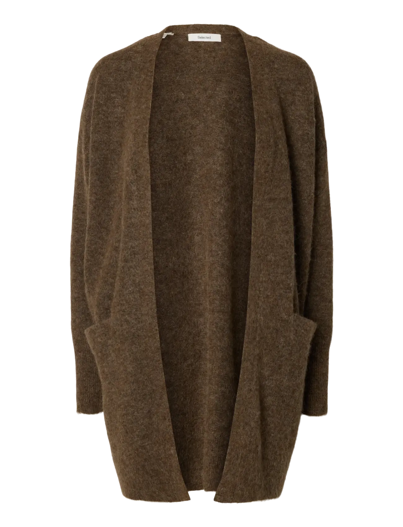 Selected SLWLULU NEW LS KNIT LONG CARDIGAN B NOOS - Selected - DACHSHUND / brown