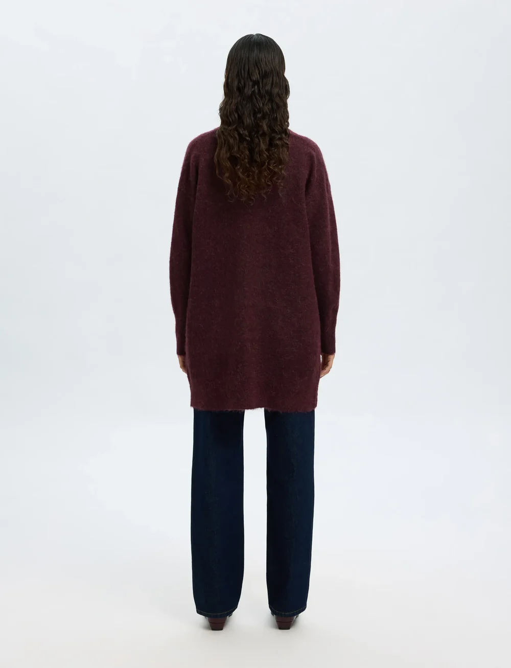 Selected - SLFLULU NEW LS KNIT LONG CARDIGAN  B - cardigans - fig - 2