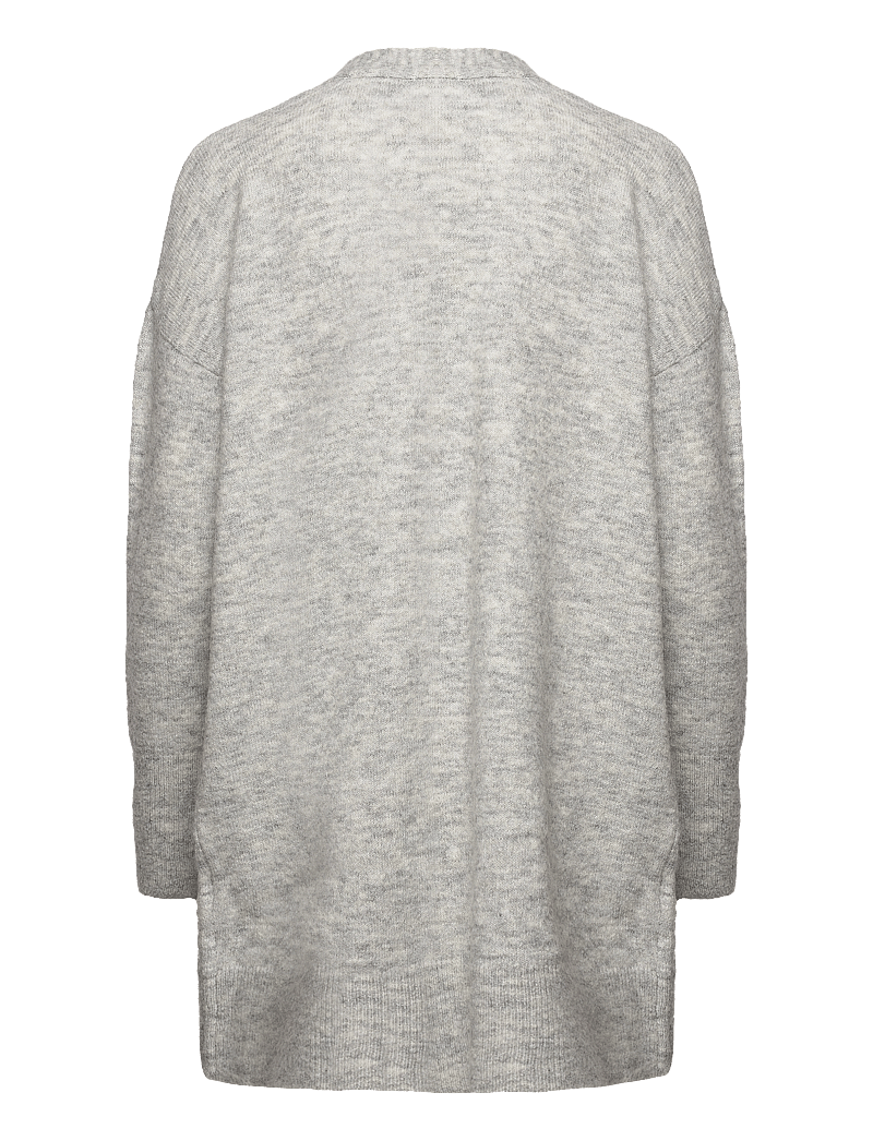 Selected - SLWLULU NEW LS KNIT LONG CARDIGAN B NOOS - kardiganid - light grey melange - 2