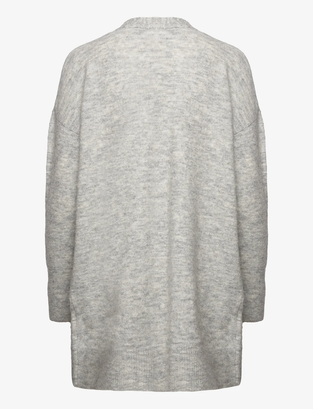 Selected - SLFLULU NEW LS KNIT LONG CARDIGAN  B - cardigans - light grey melange - 2