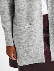 Selected Femme - SLFLULU NEW LS KNIT LONG CARDIGAN B NOOS - cardigans - light grey melange - 6