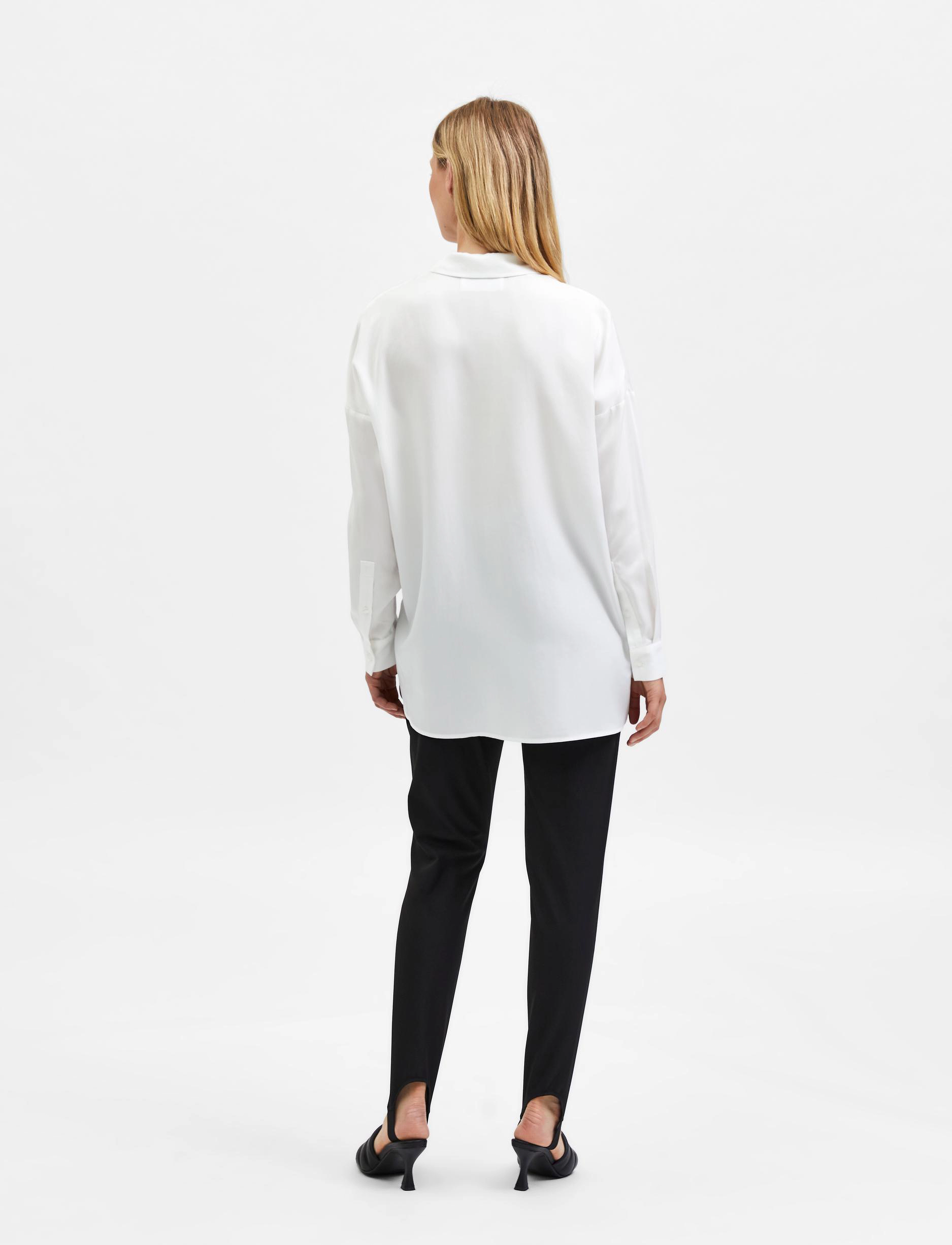Selected - SLFSANNI LS SHIRT - snow white - 2