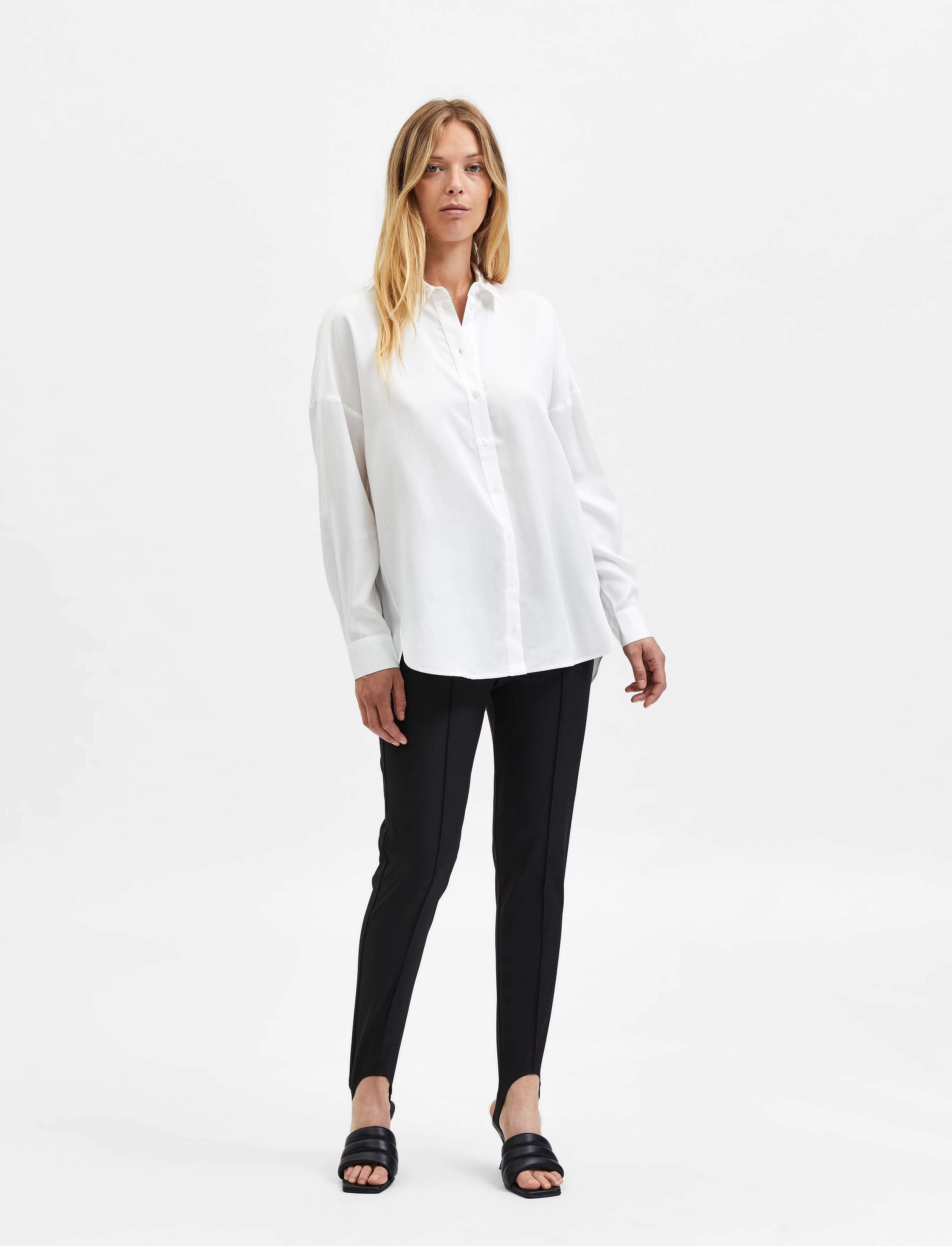 Selected - SLFSANNI LS SHIRT - snow white - 3