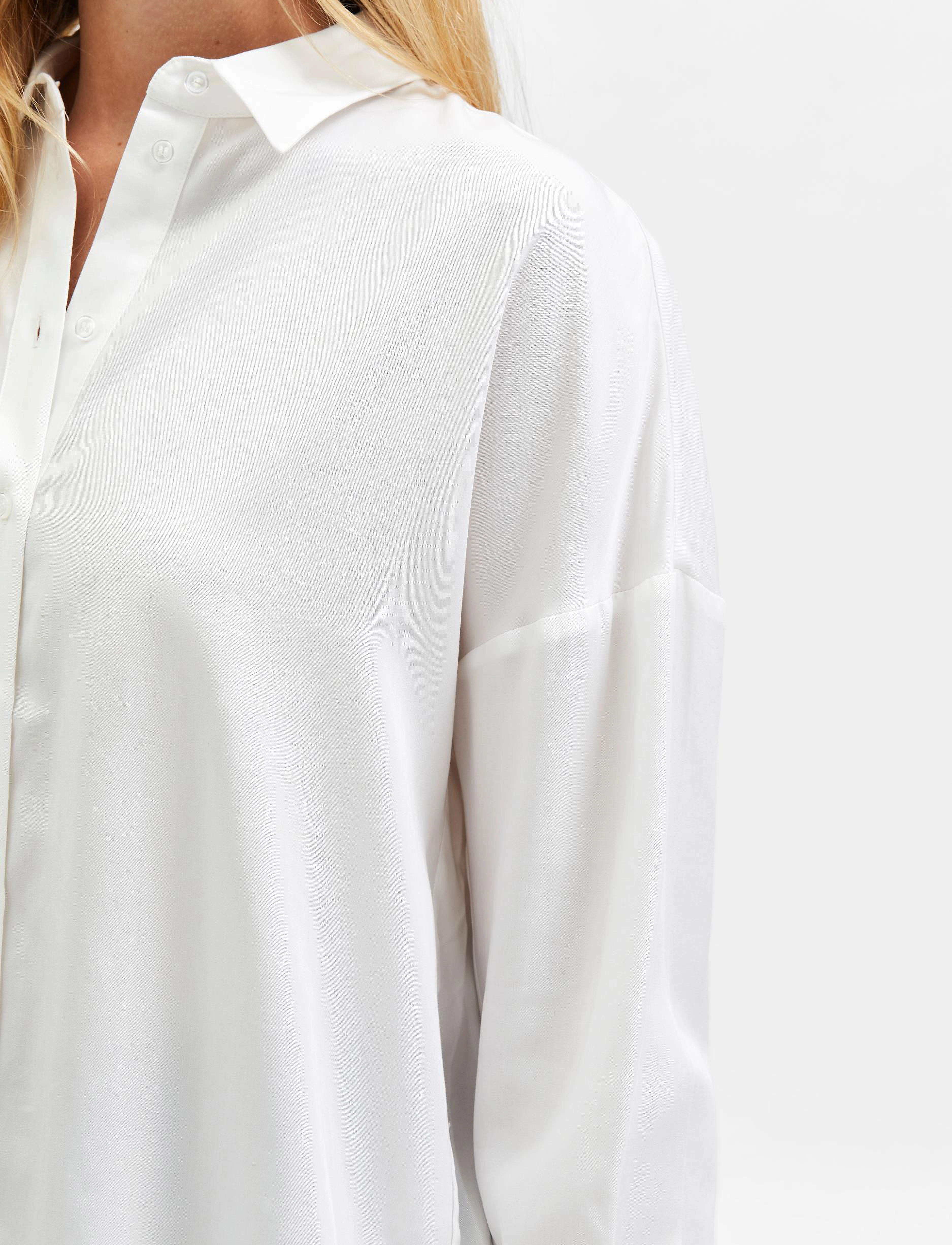 Selected - SLFSANNI LS SHIRT - snow white - 5