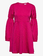 Selected Femme - SLFPIPPI LS SHORT DRESS B - korta klänningar - pink peacock - 0