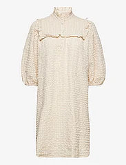 Selected Femme - SLFCORY 3/4 SHORT SMOCK DRESS B - korta klänningar - sandshell - 0