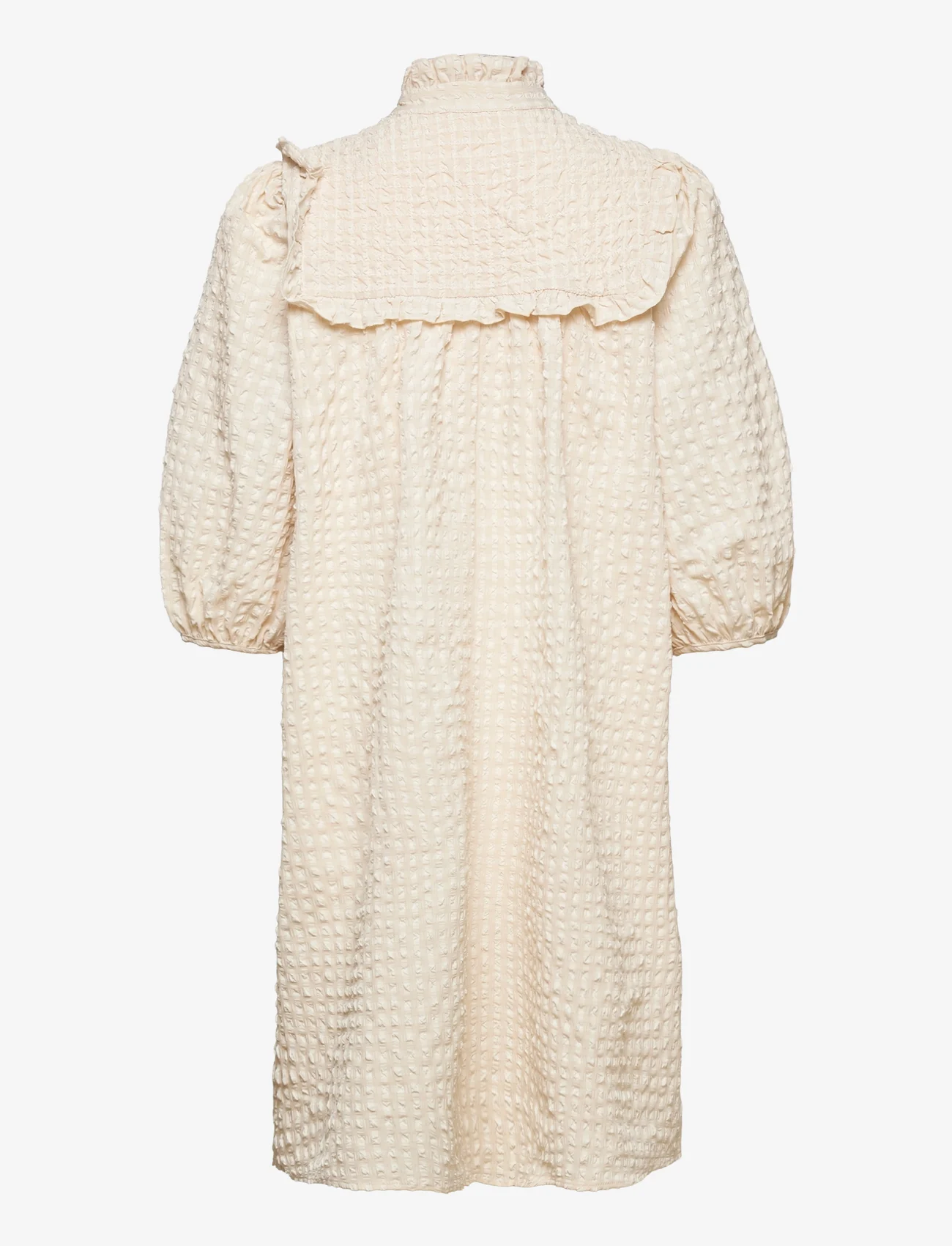 Selected Femme - SLFCORY 3/4 SHORT SMOCK DRESS B - korte kjoler - sandshell - 1