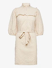 Selected Femme - SLFCORY 3/4 SHORT SMOCK DRESS B - korta klänningar - sandshell - 2