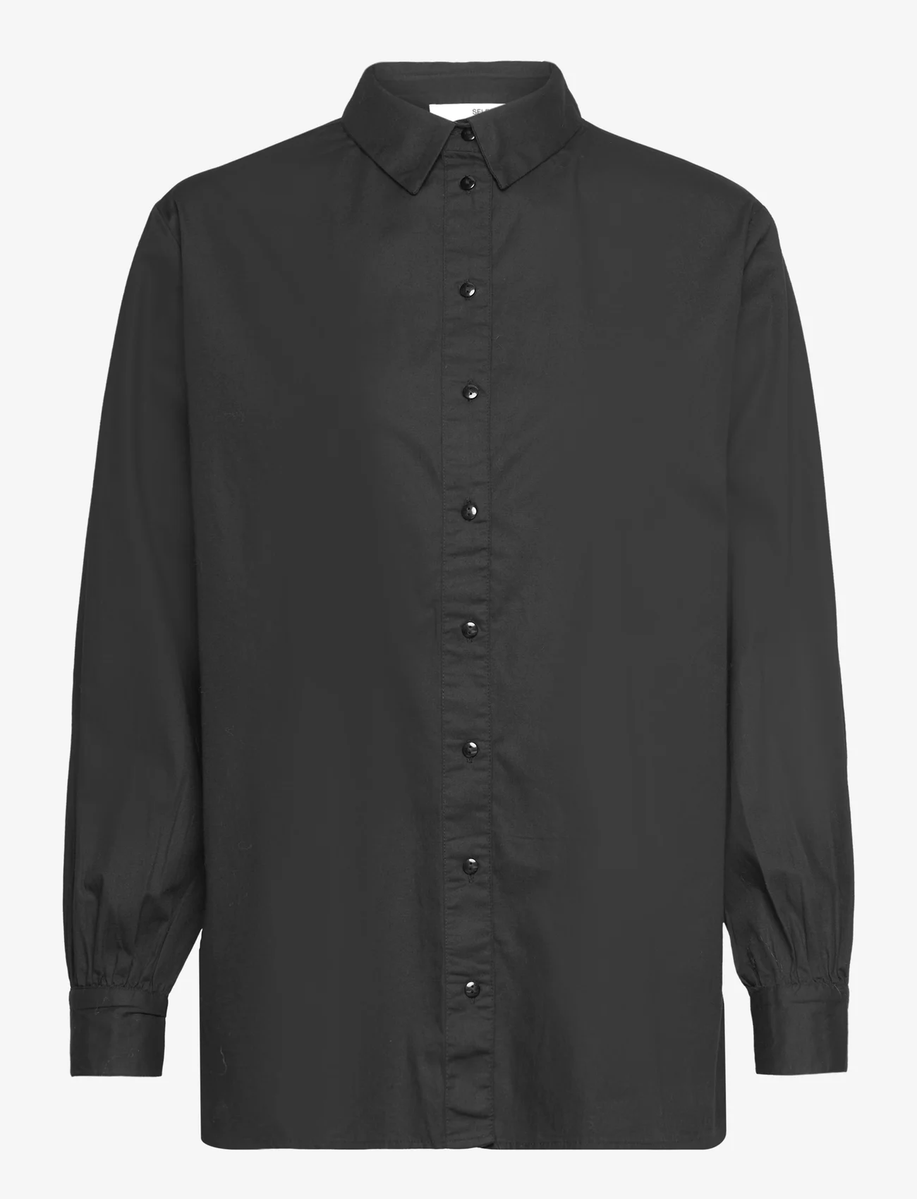 Selected Femme - SLFREKA LS SHIRT B - langermede skjorter - black - 0