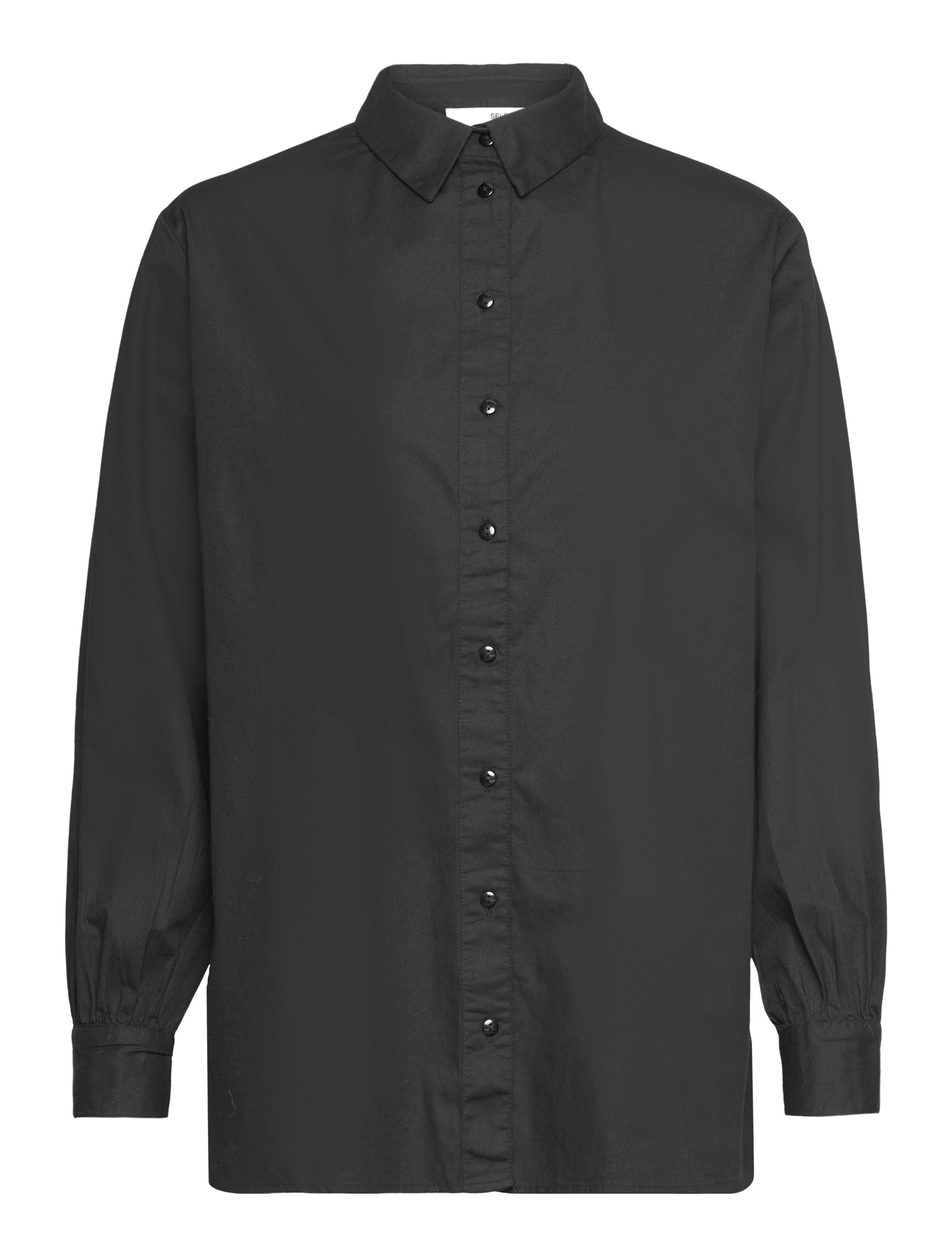 Selected SLFREKA LS SHIRT B - Bluser & Skjorter - BLACK / black