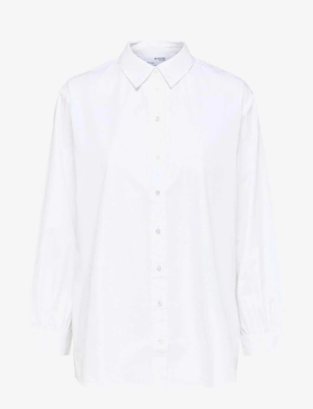 Selected Femme - SLFREKA LS SHIRT B - long-sleeved shirts - bright white - 0
