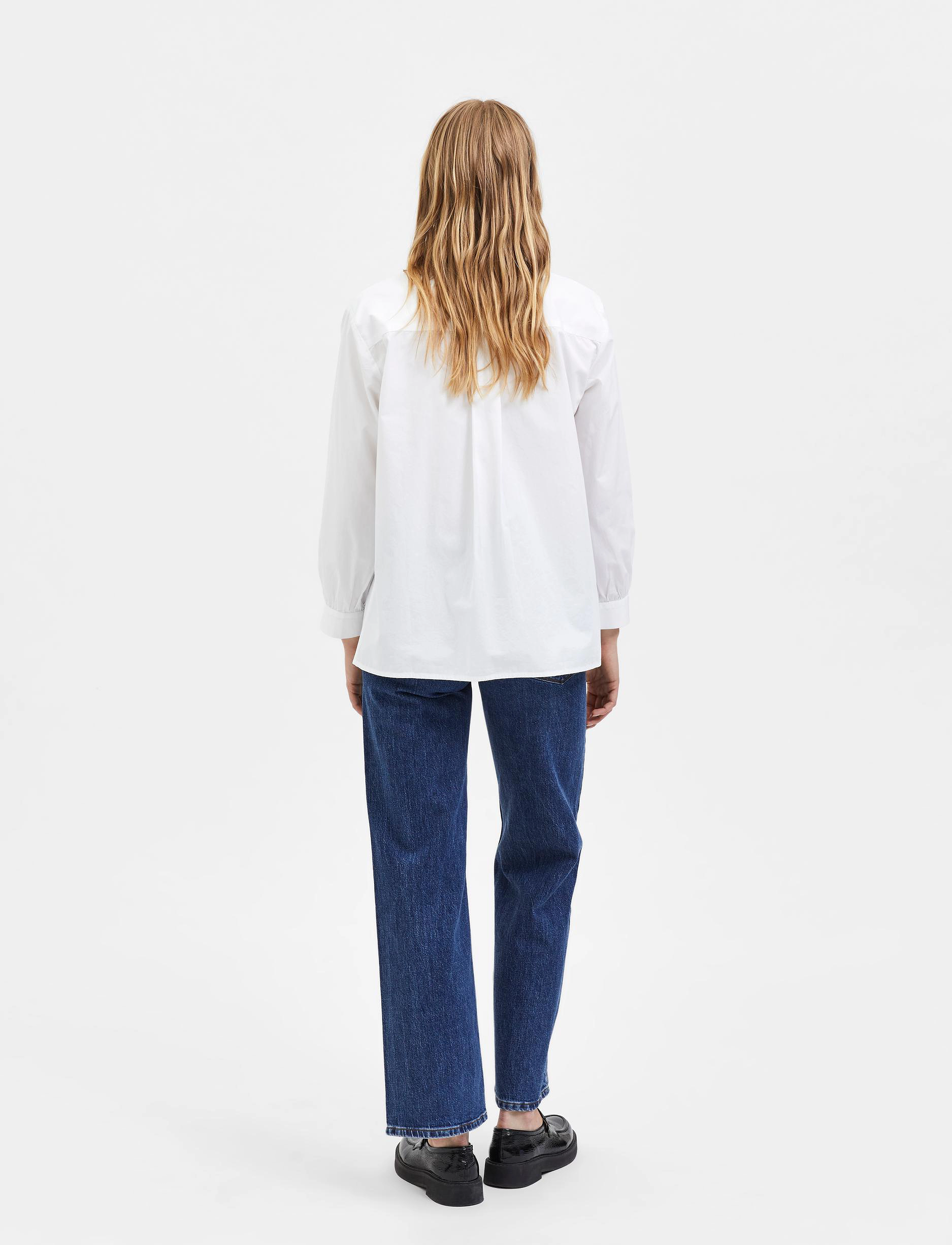 Selected - SLFREKA LS SHIRT B - langærmede skjorter - bright white - 3