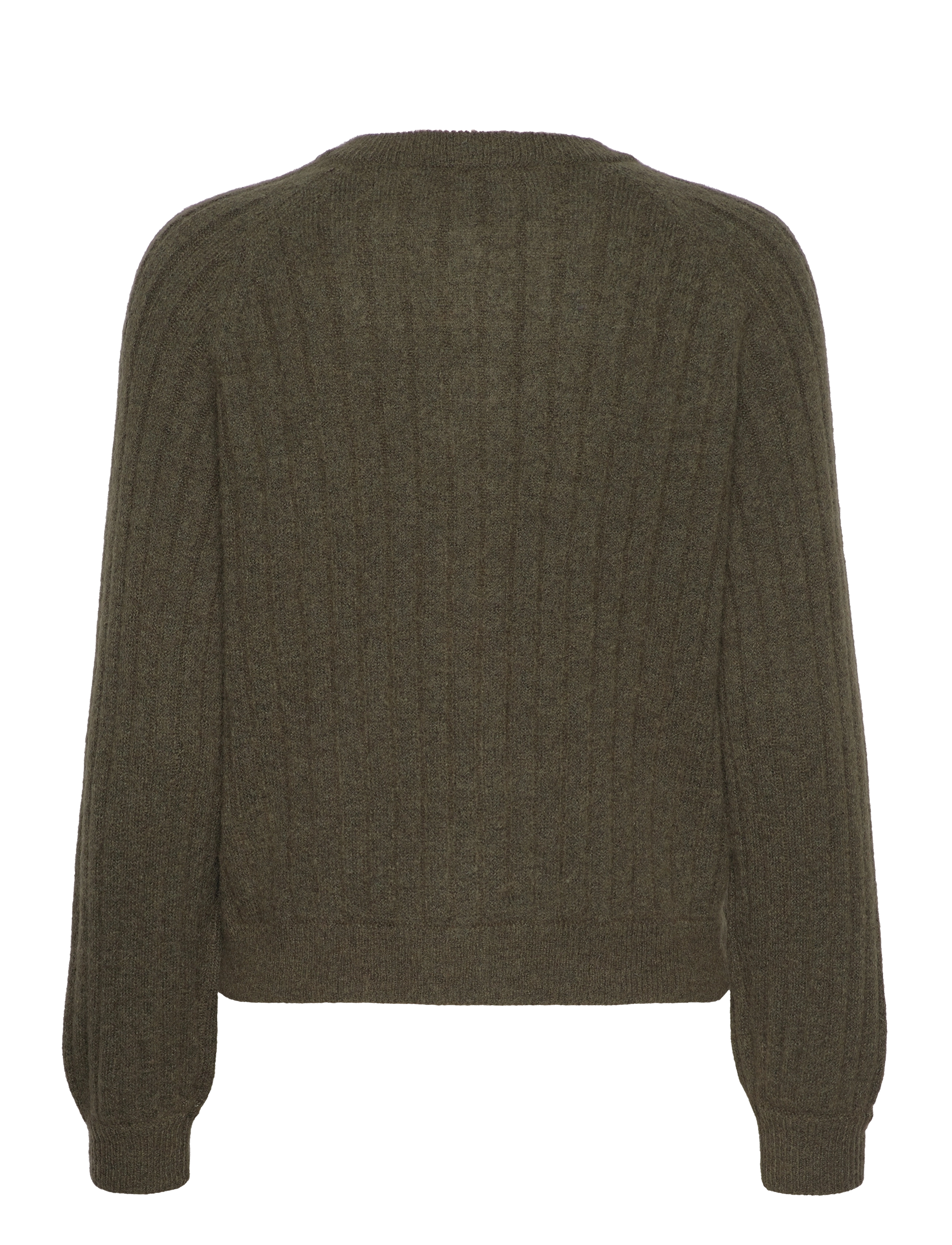 Selected Femme - SLFMOLA LS KNIT CARDIGAN B - ivy green - 1