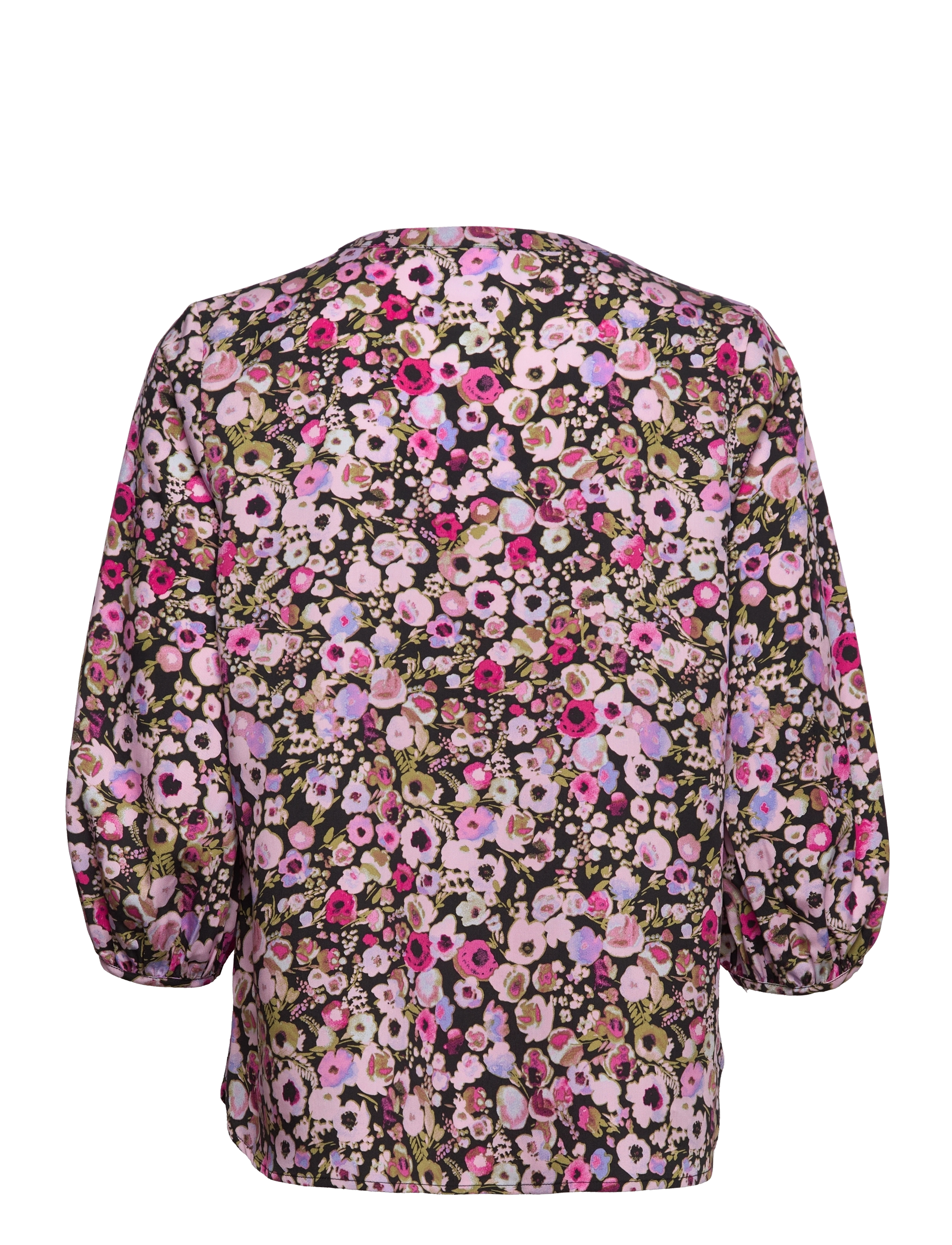 Selected - SLFREMINA 3/4 SHIRT B - langärmelige blusen - black - 1