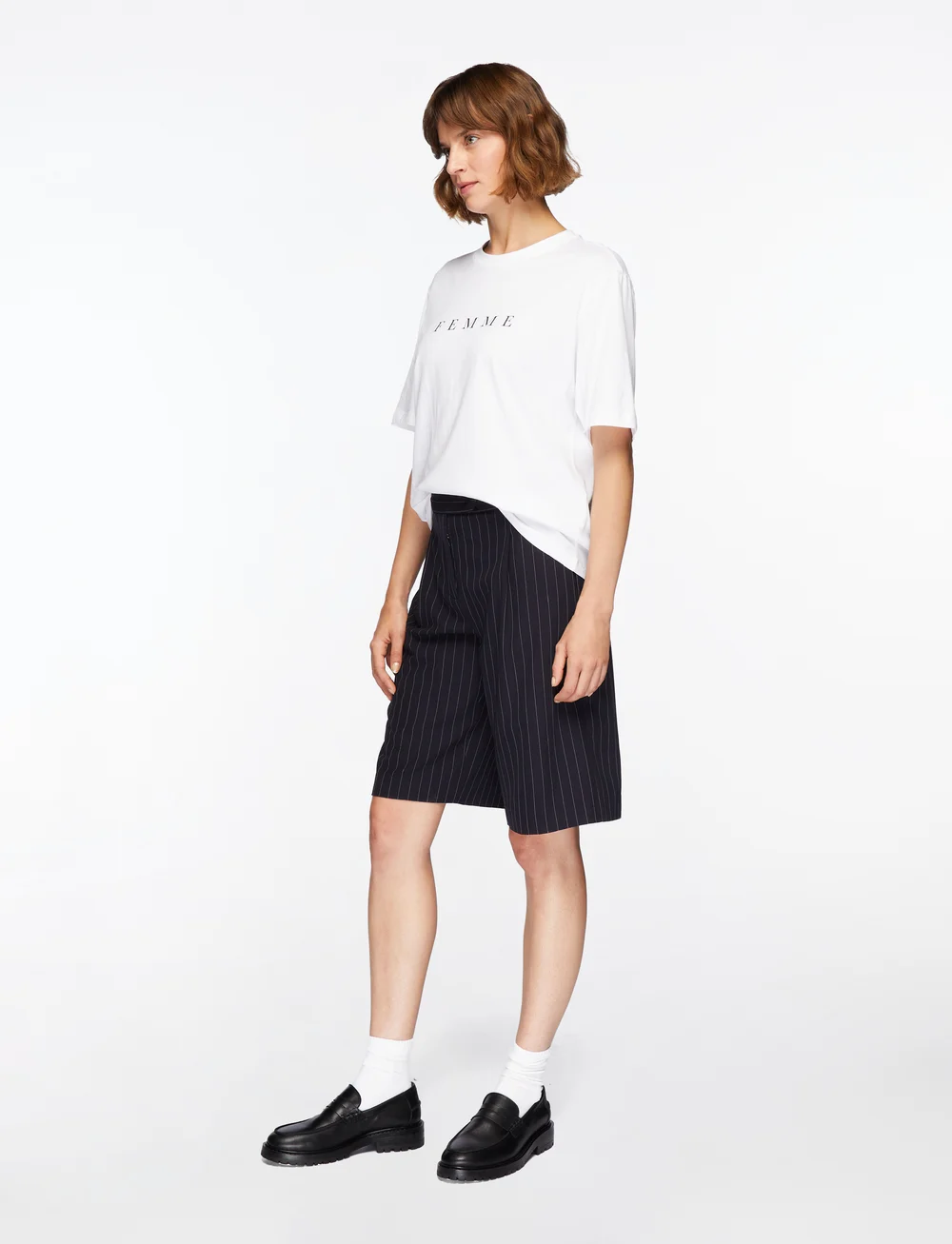 Selected - SLFVILJA SS PRINTED TEE W - t-shirts - bright white - 3