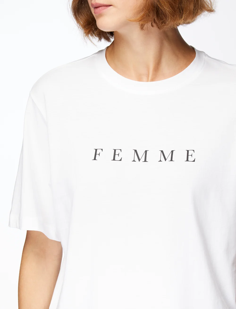 Selected - SLFVILJA SS PRINTED TEE W - t-shirts - bright white - 5