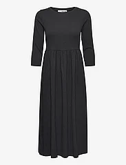 Selected Femme - SLFBEA 3/4 KNEE DRESS B - t-shirt dresses - black - 0