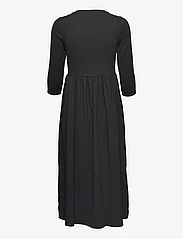 Selected Femme - SLFBEA 3/4 KNEE DRESS B - t-shirt dresses - black - 1