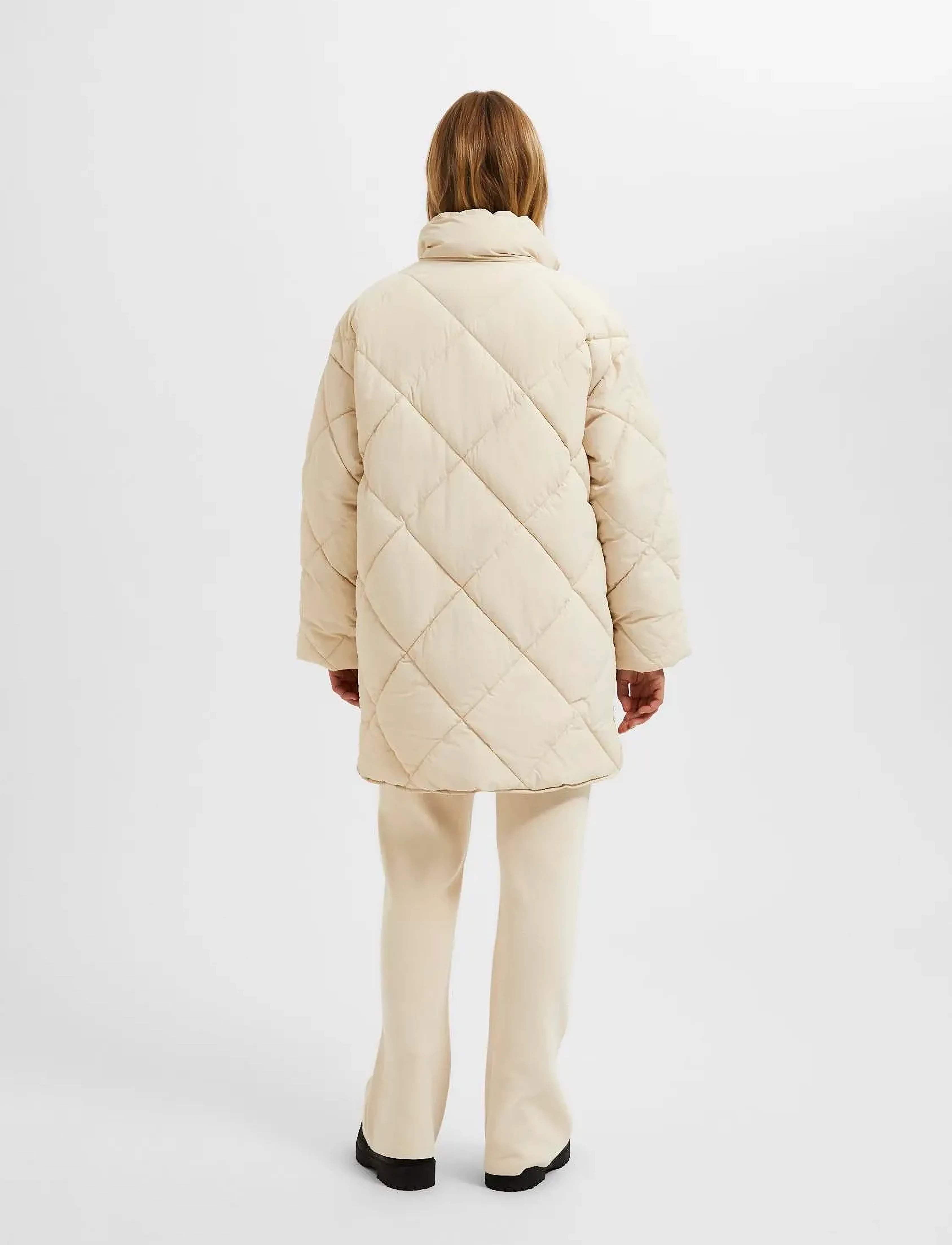 Selected - SLFHEIDI PUFFER JACKET B - overtøj - sandshell - 5